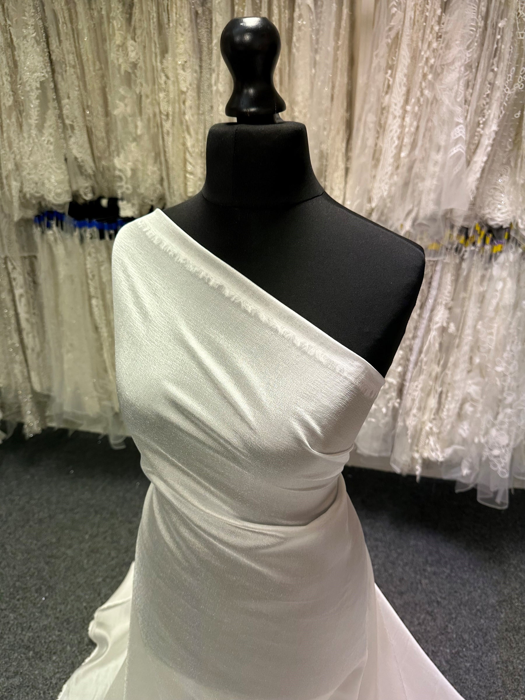 Ivory Polyester Organdy - Jocularity