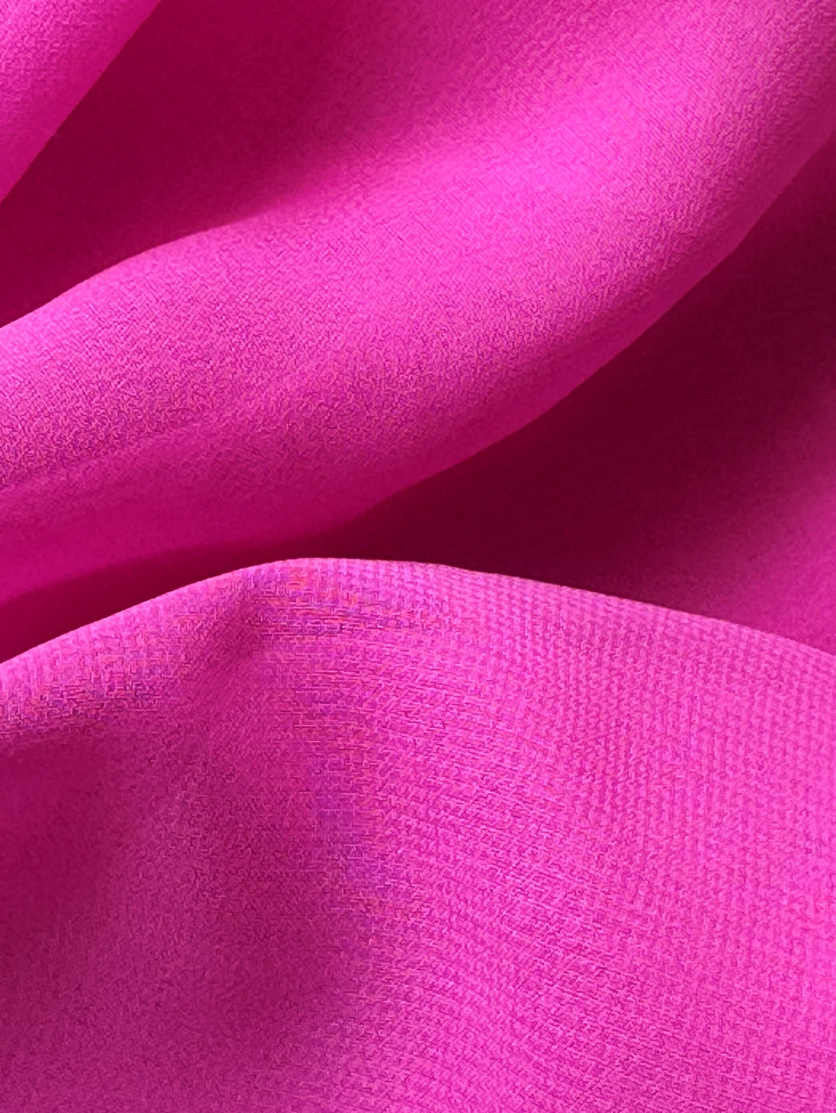 Fuchsia Pink Polyester Chiffon - Benevolence