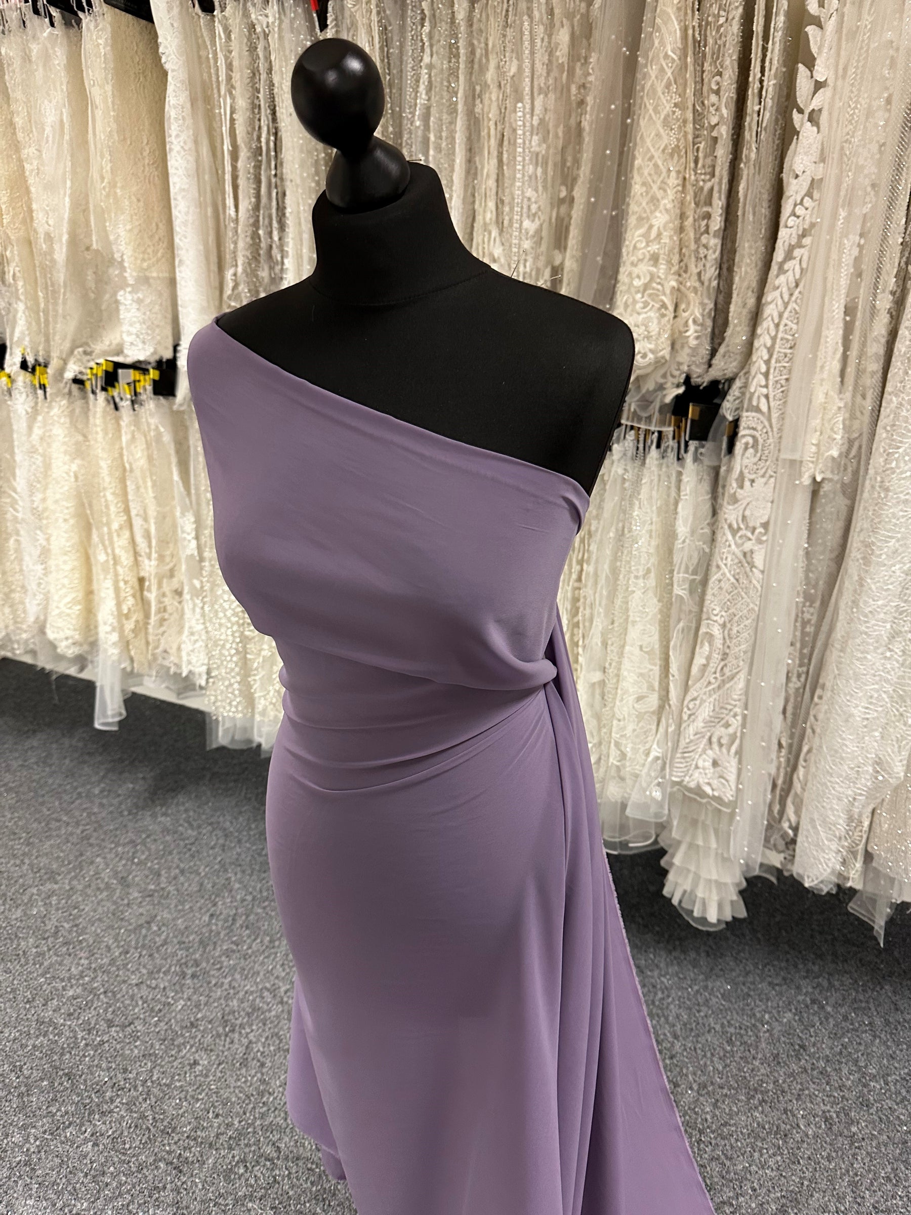 Purple Polyester Chiffon Fabric - Serendipity