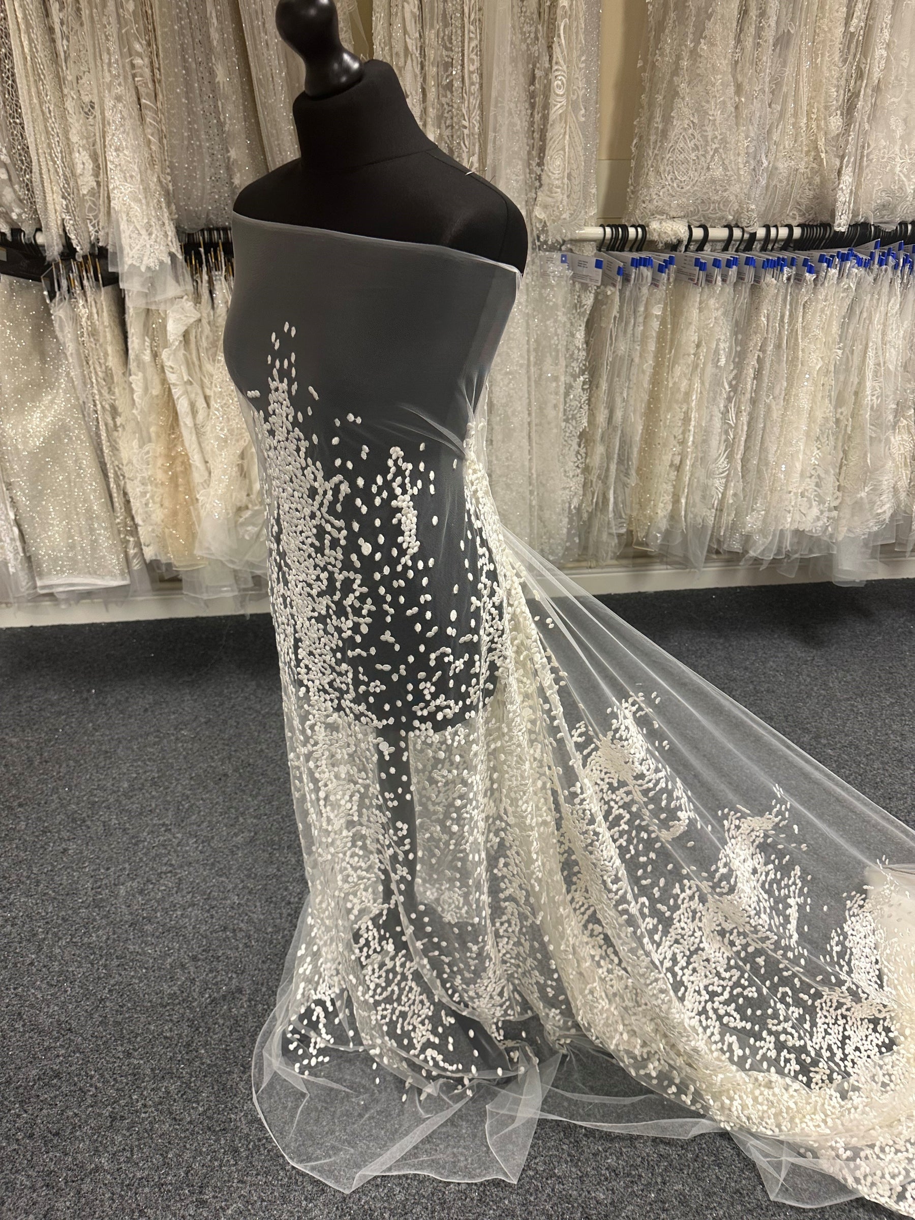Ivory Embroidered Lace - Gabby