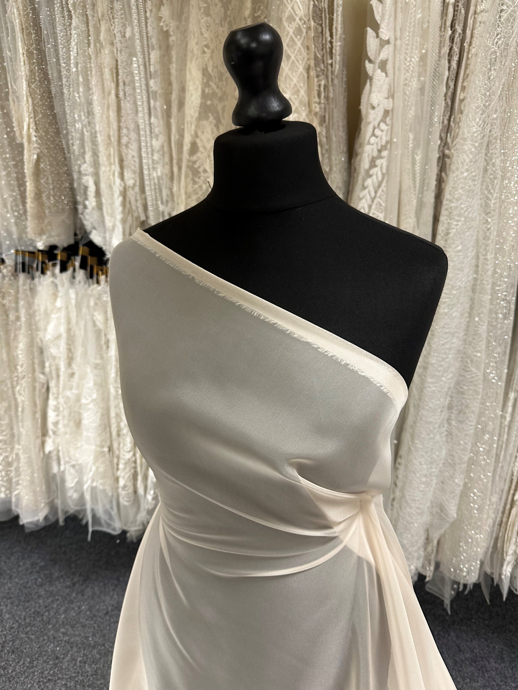 Champagne Polyester Chiffon - Honesty