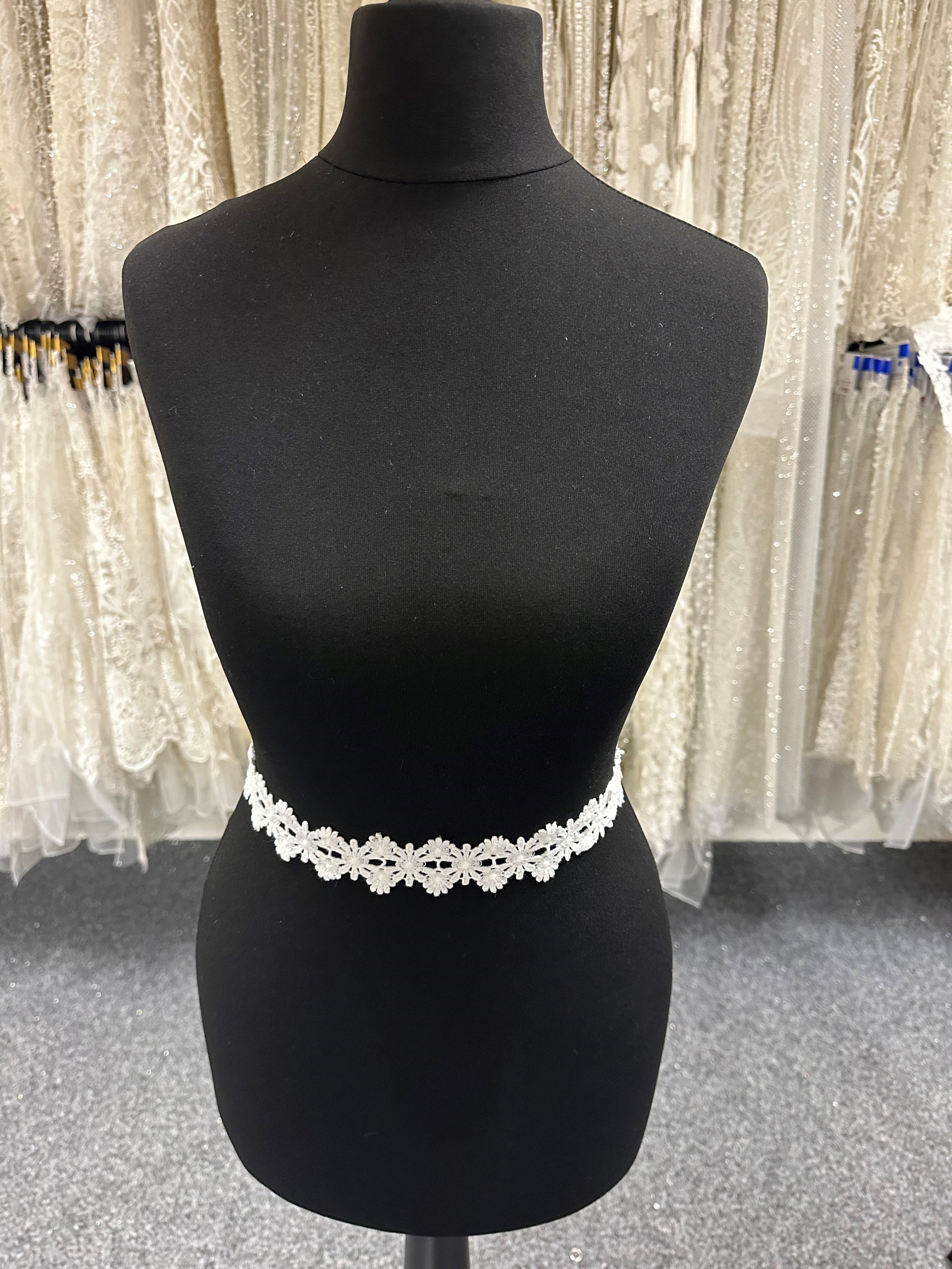 Image showcasing Ivory Guipure Lace Trim - Macaw