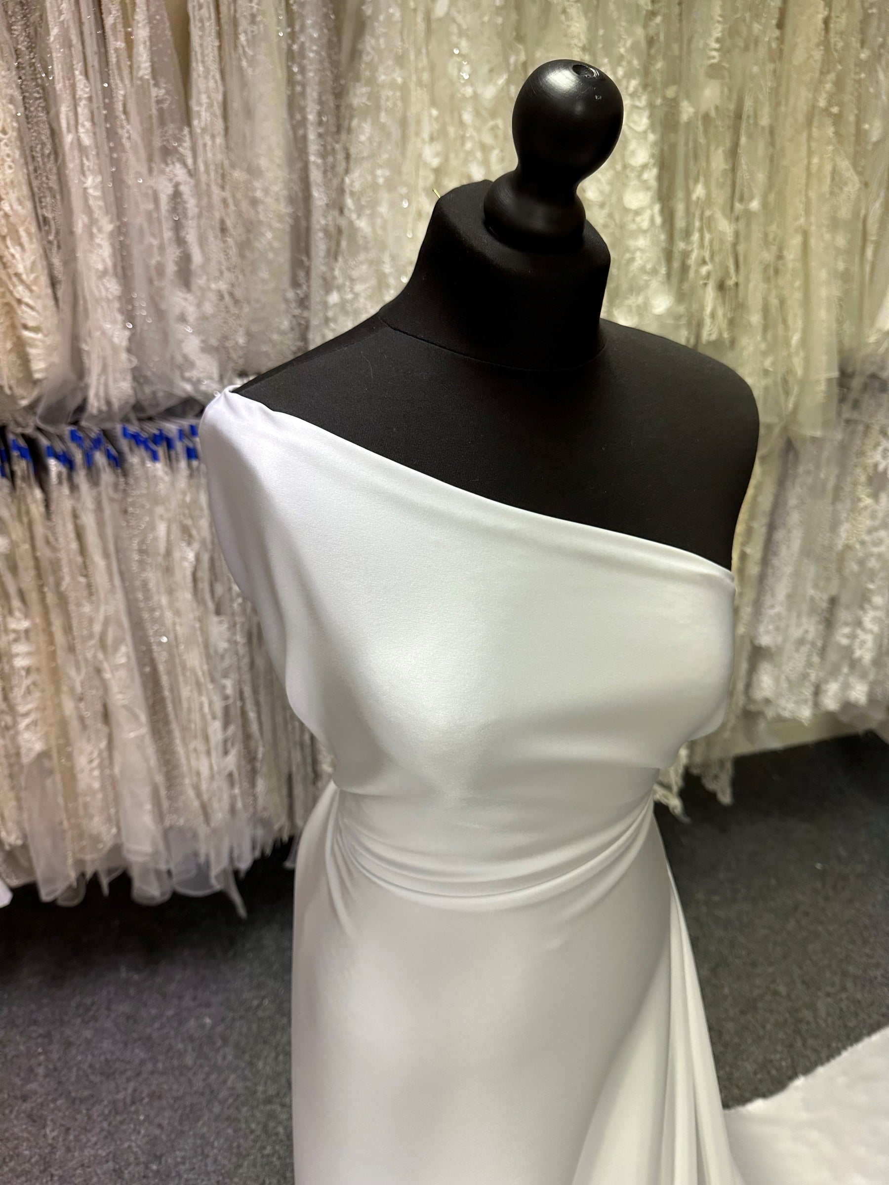 White Tri-Acetate Satin - Truth