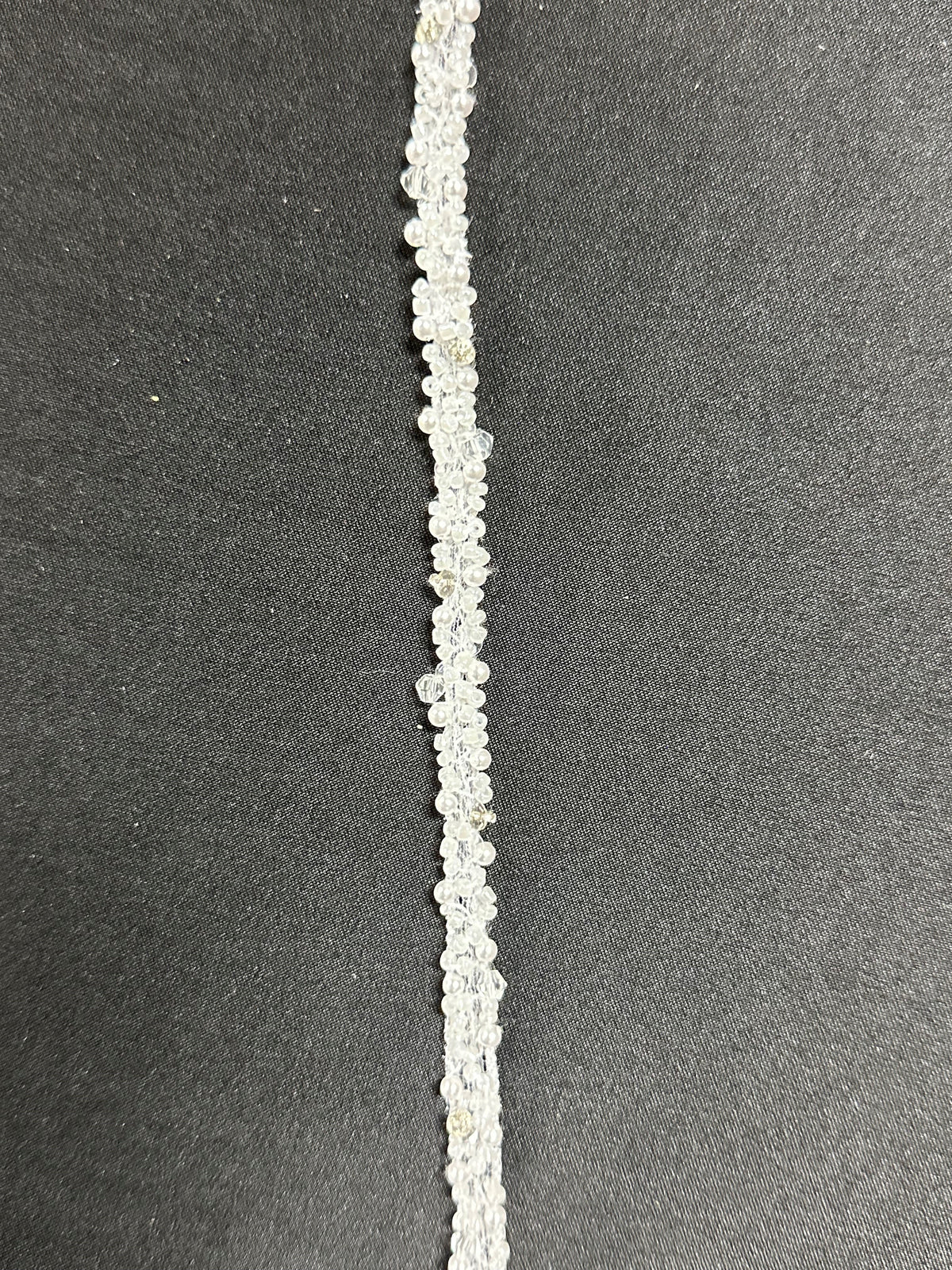 White Beaded Lace Trim - Ricarda T572