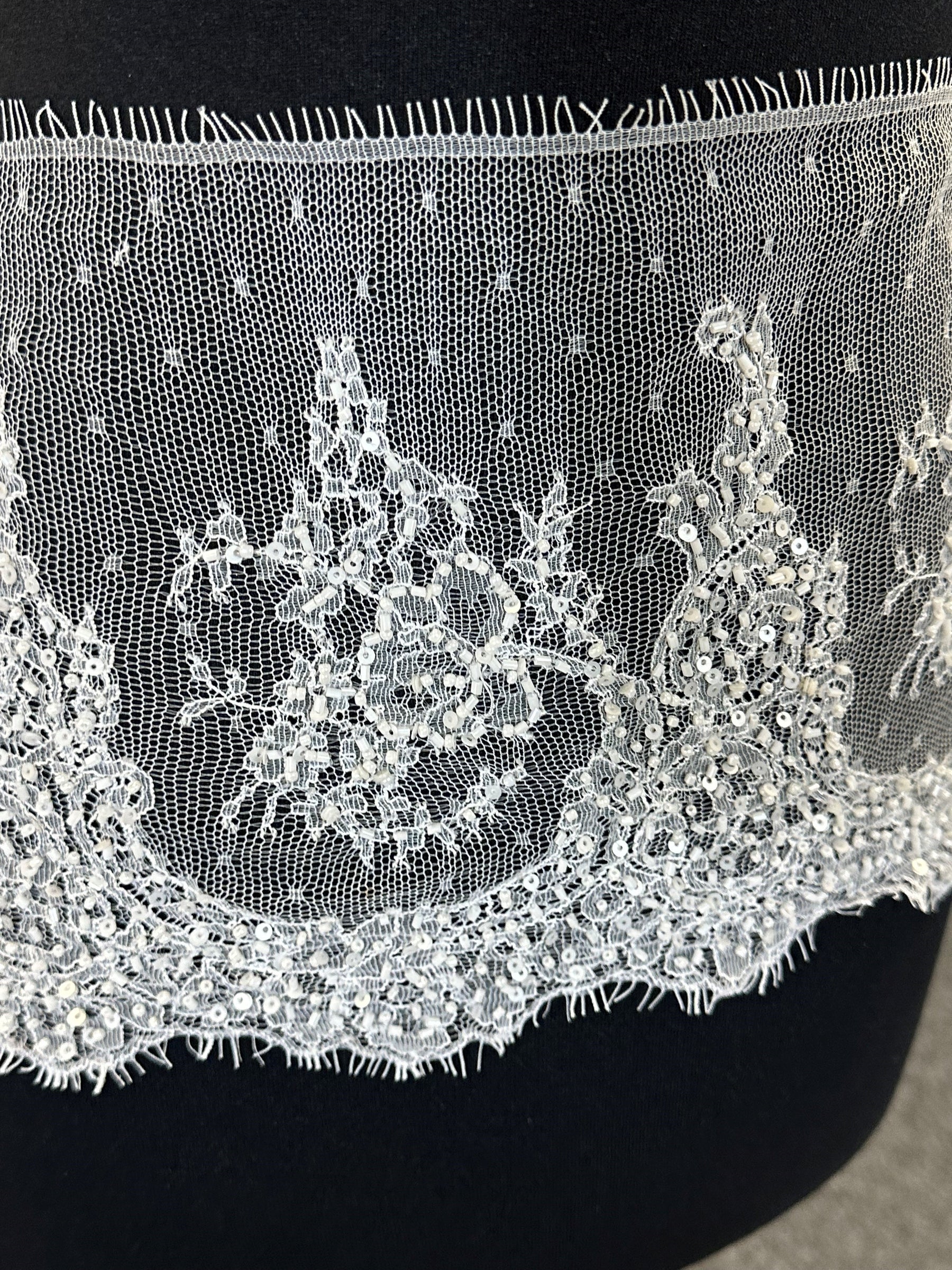 Ivory Beaded Lace Trim – Acer