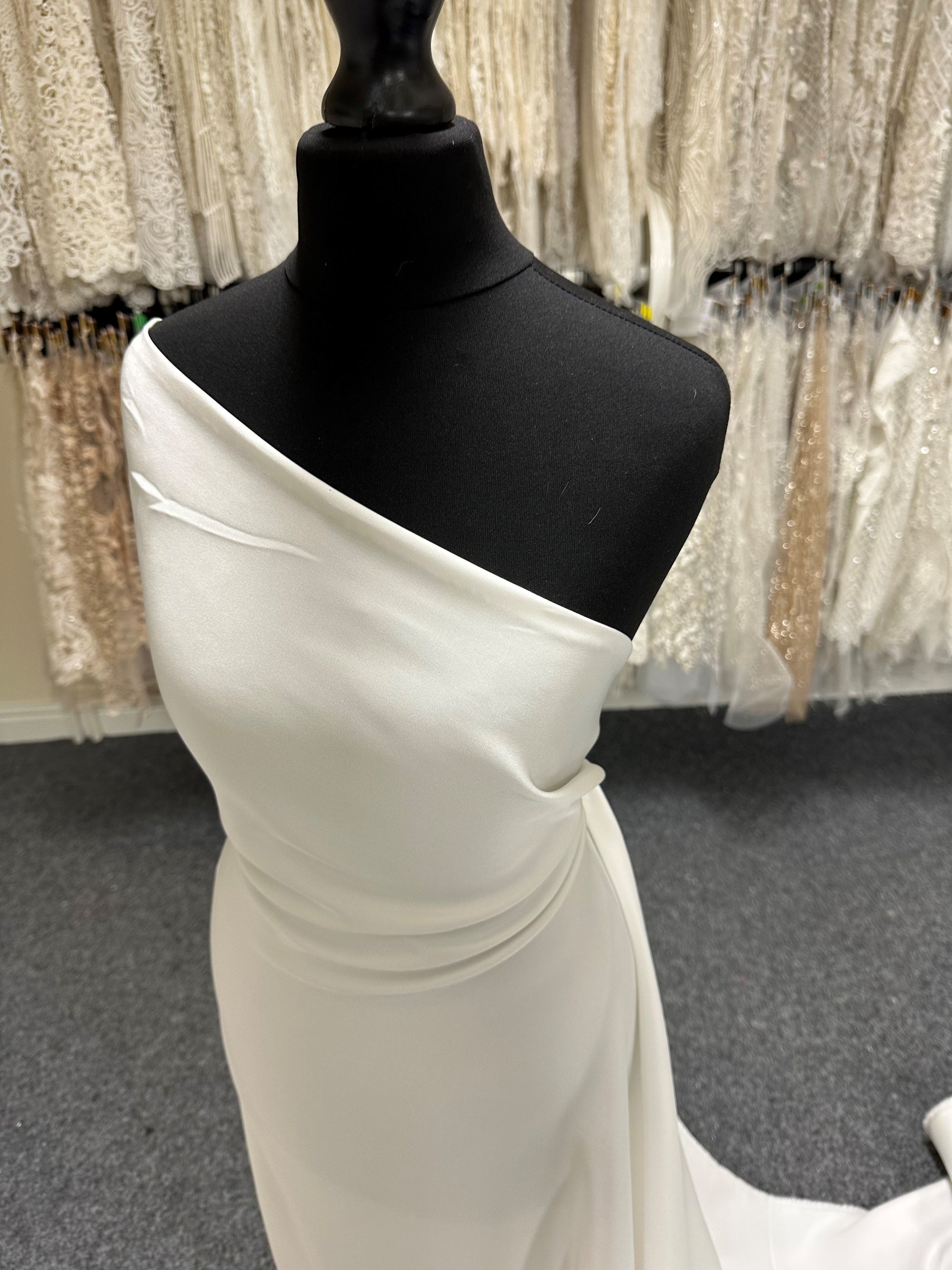 Ivory Silk Double Crepe - Expression