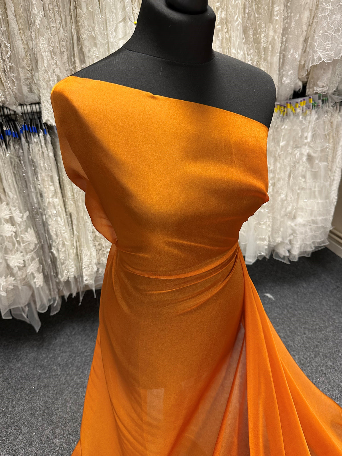 Chestnut Polyester Chiffon - Honesty