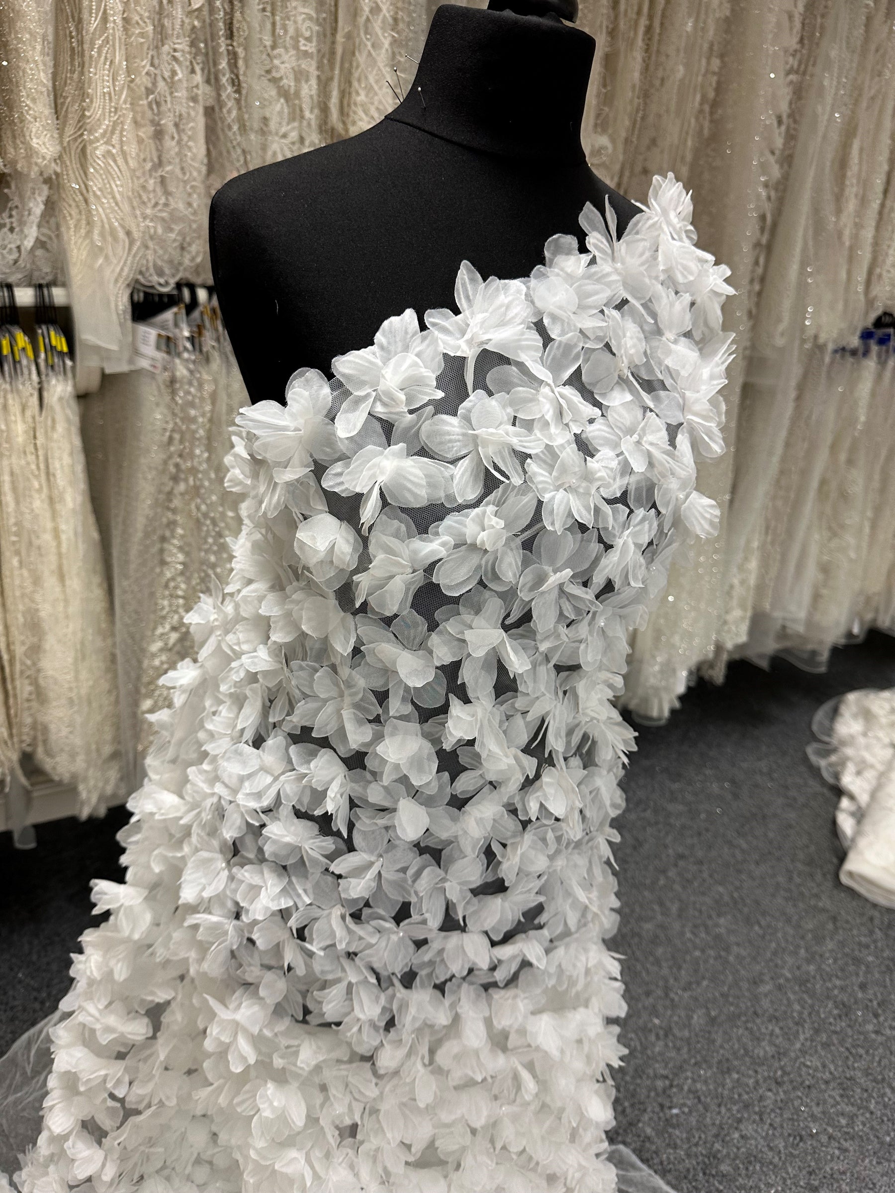Ivory 3D Flower Lace - Sheeba