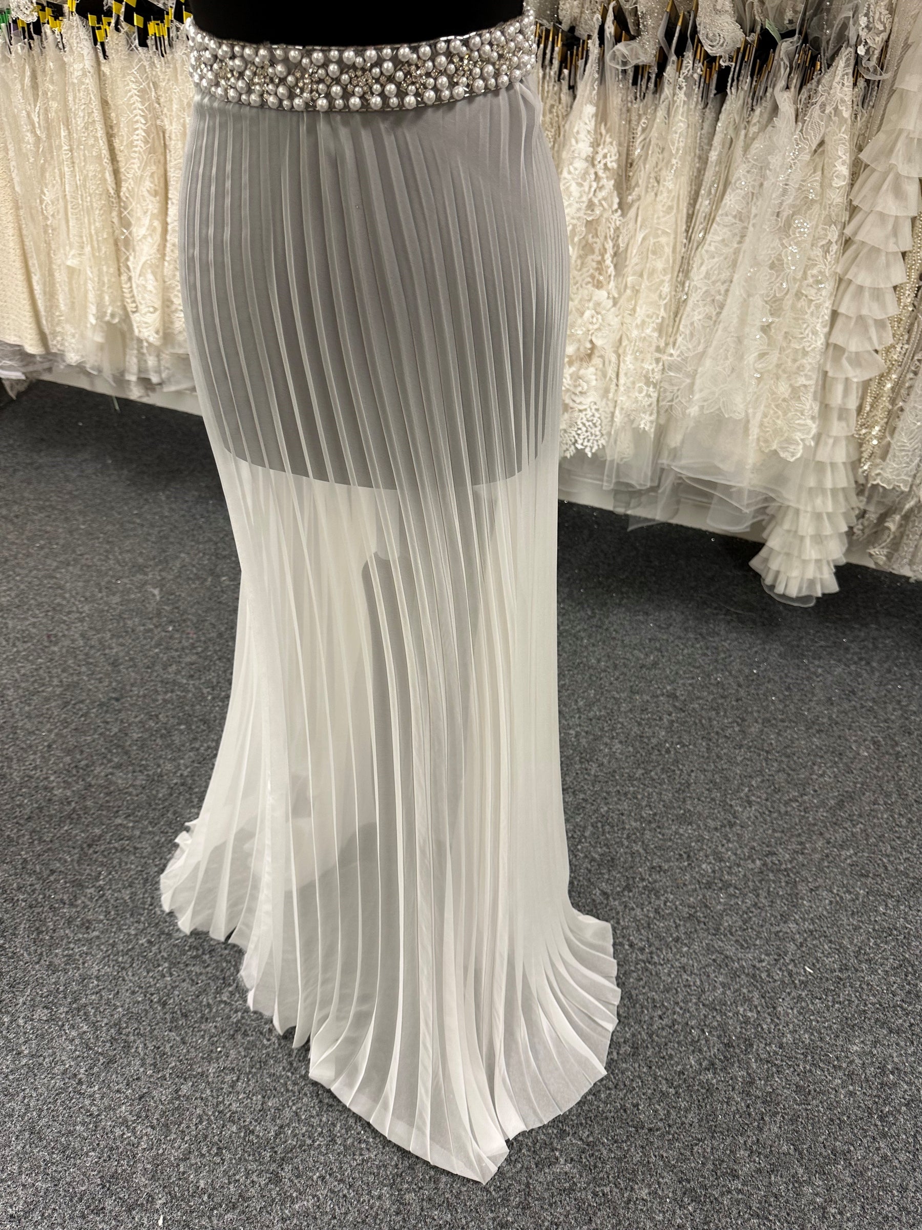 Ivory Pleated Panels - Soleil