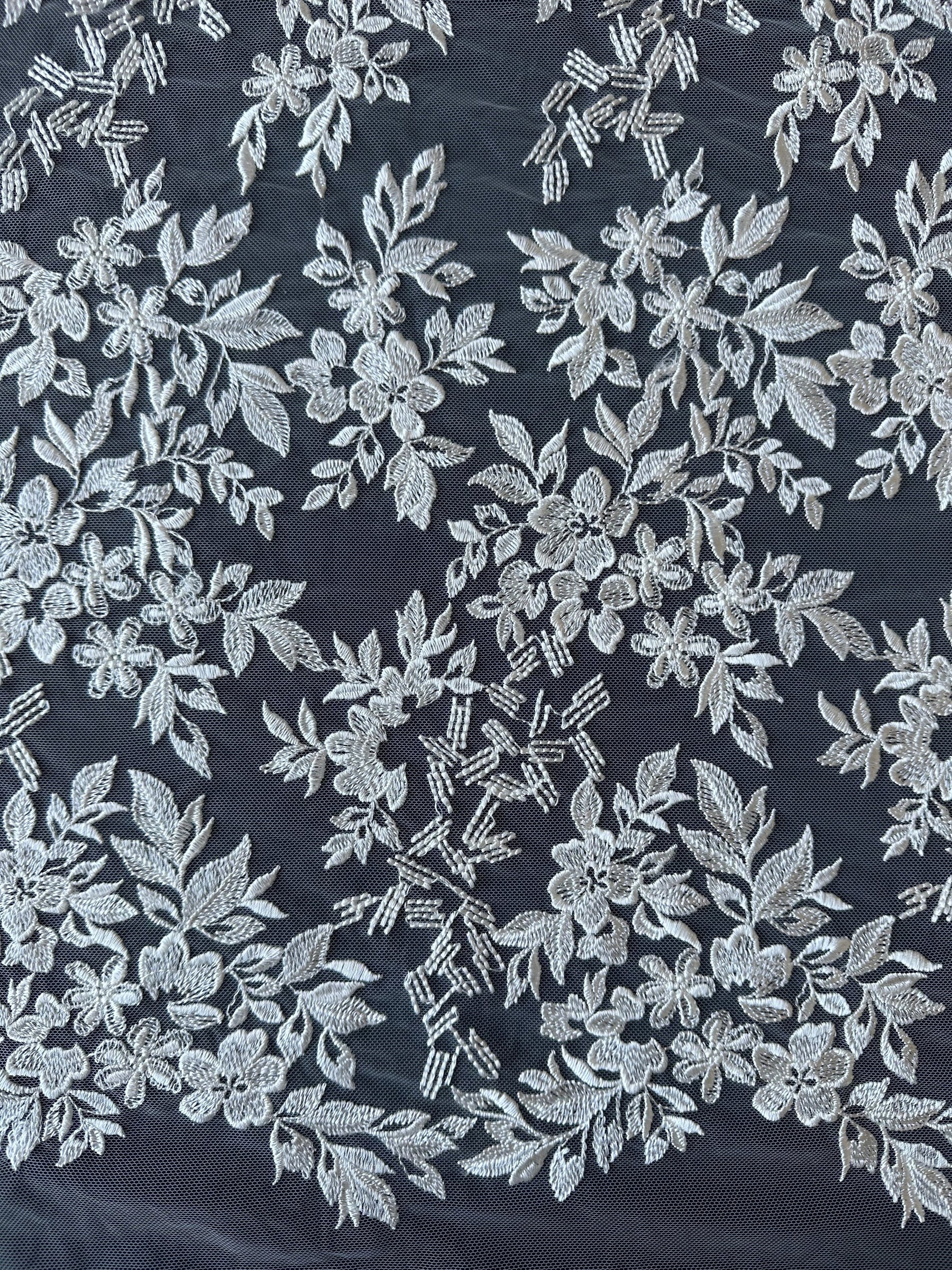 Ivory Embroidery Lace - Nuria