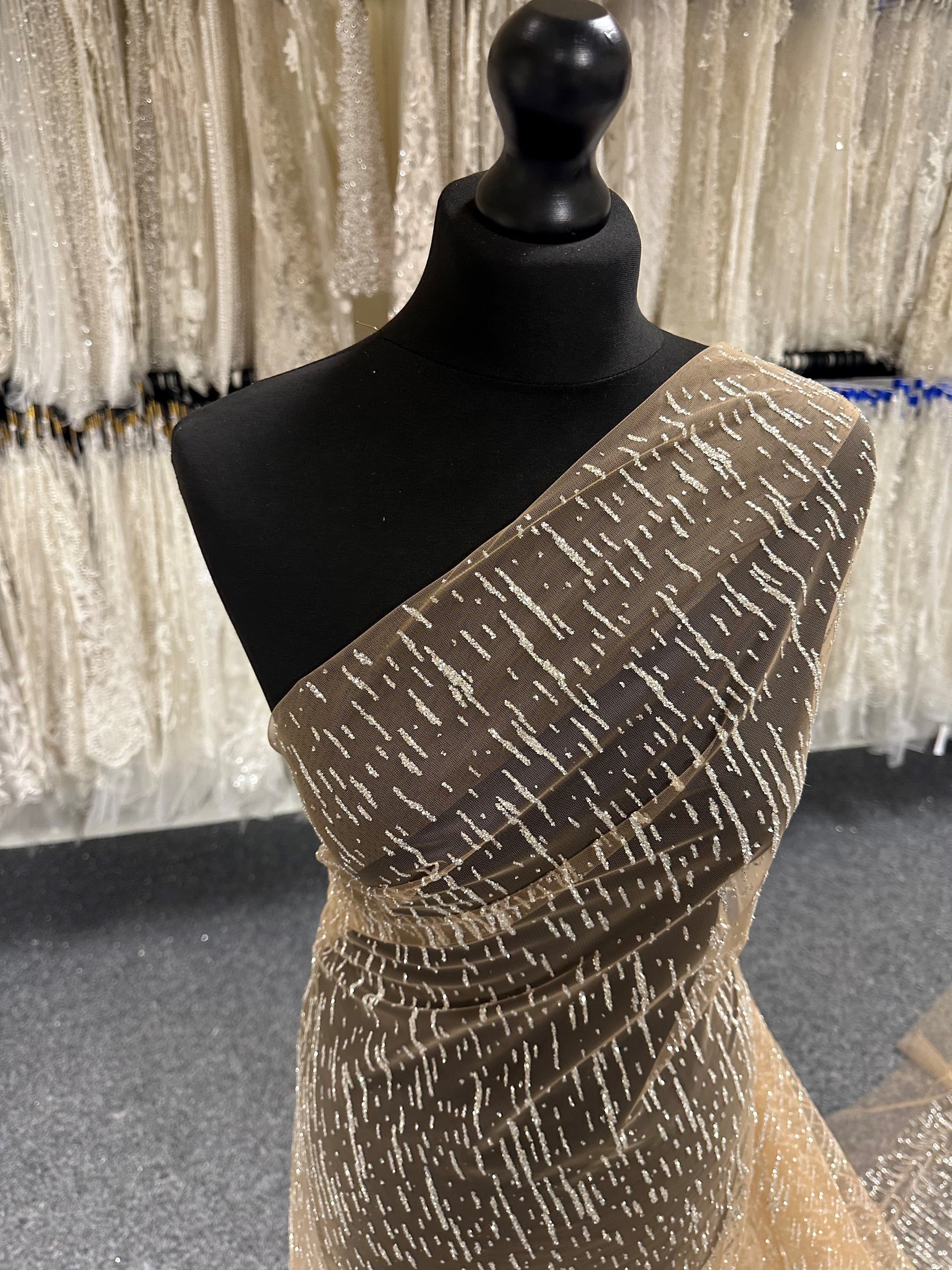 Nude Glitter Lace - Elise