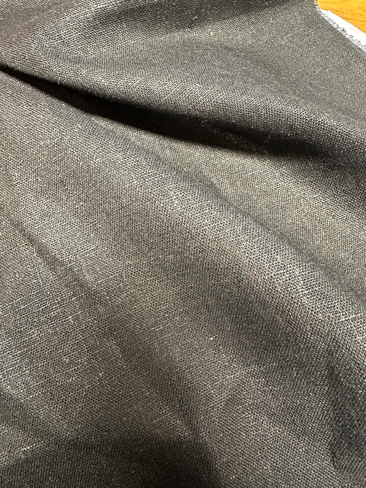 Black Linen Viscose - Salso