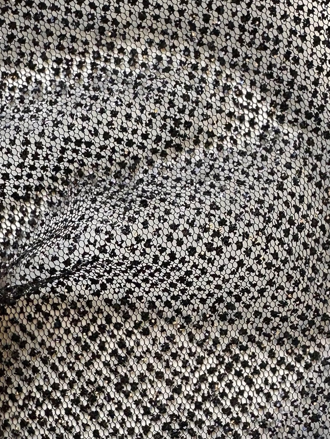 Black Glitter Tulle - Shining