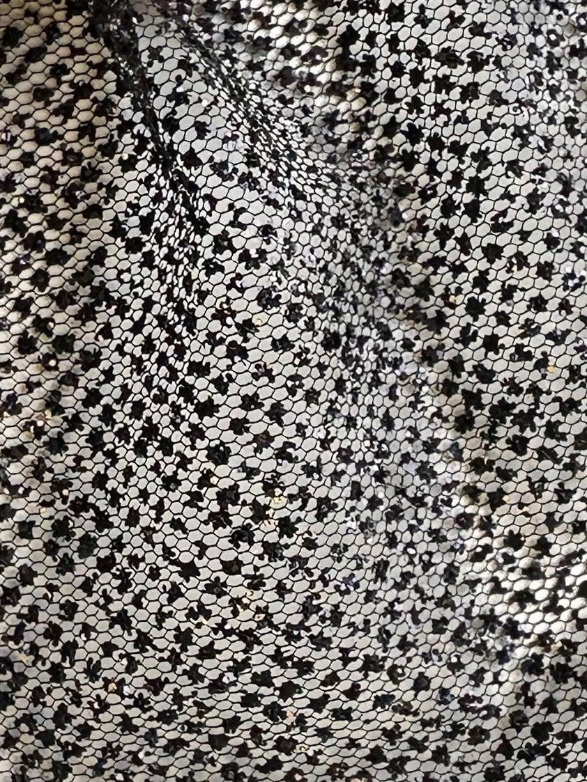 Black Glitter Tulle - Shining