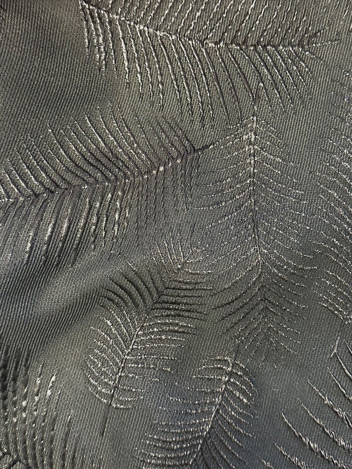 Black Brocade Fabric - Alive