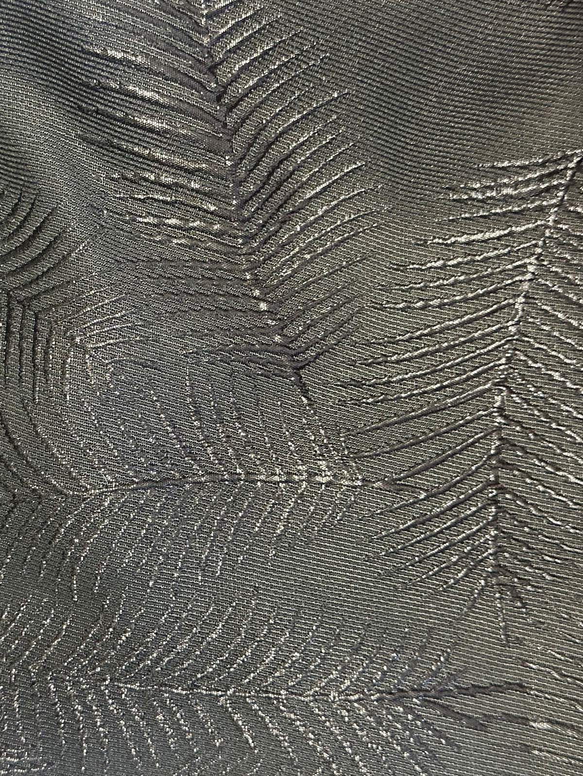 Black Brocade Fabric - Alive