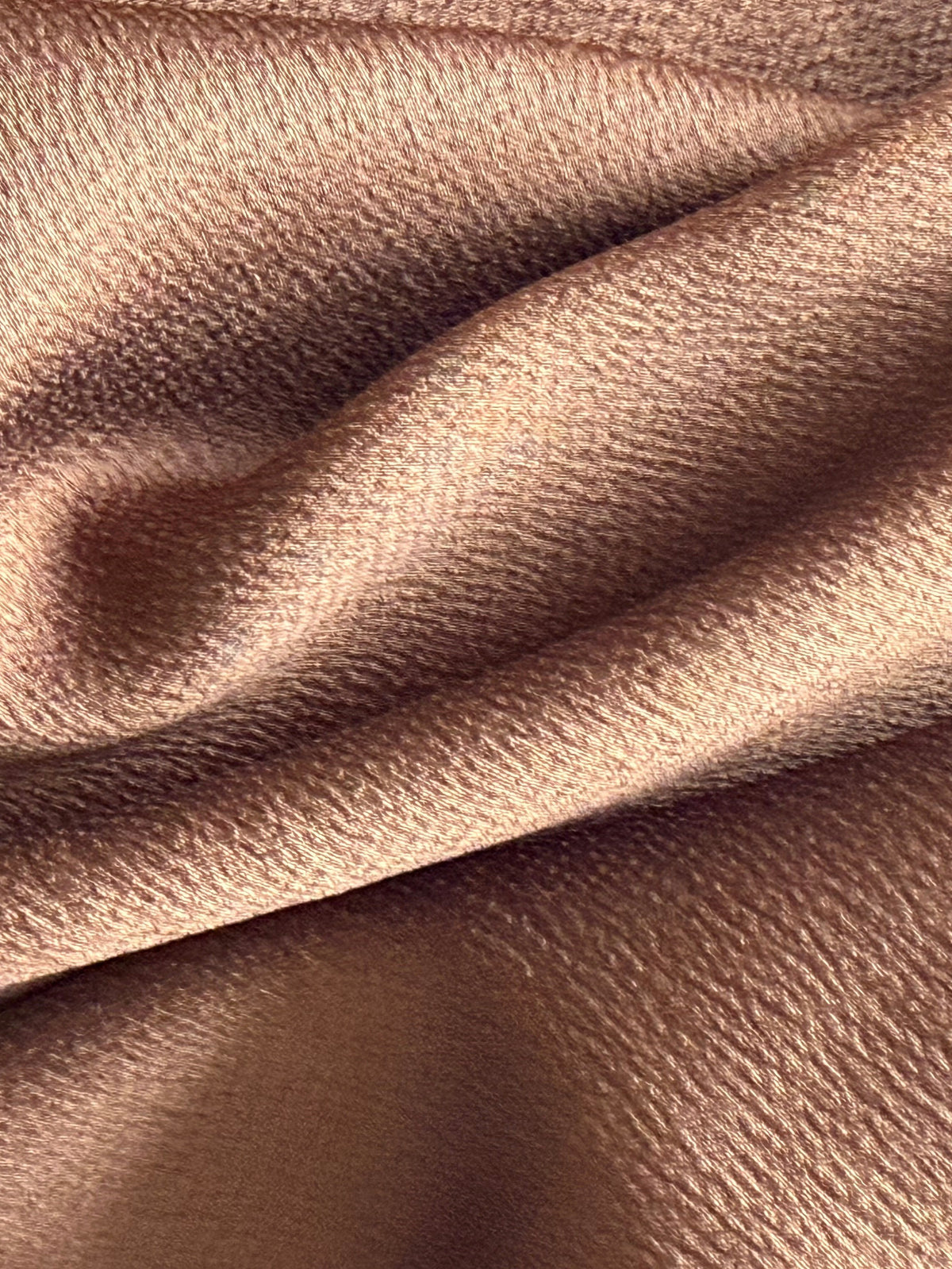 Brown Polyester Crepe - Temple