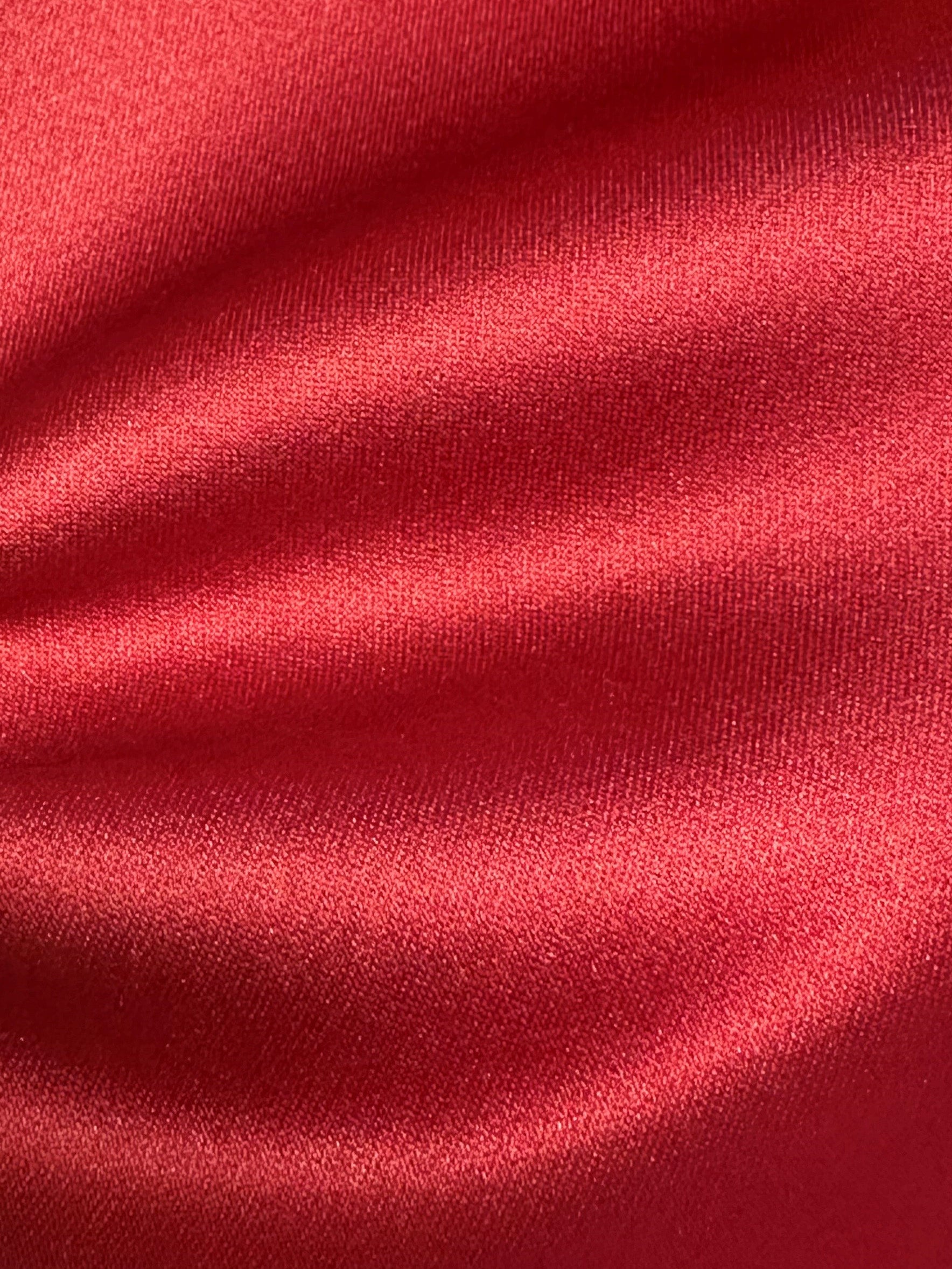 Burgundy Polyester Satin - Classique