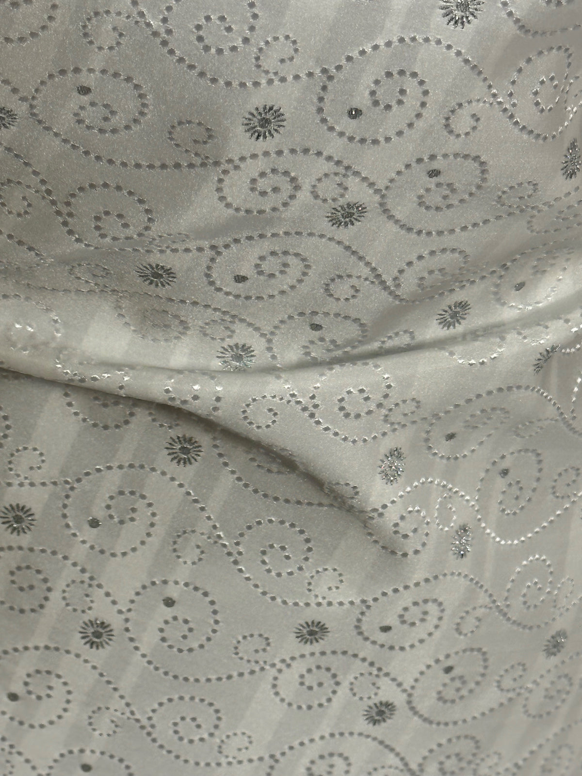 White Waistcoat Fabric - Amsterdam