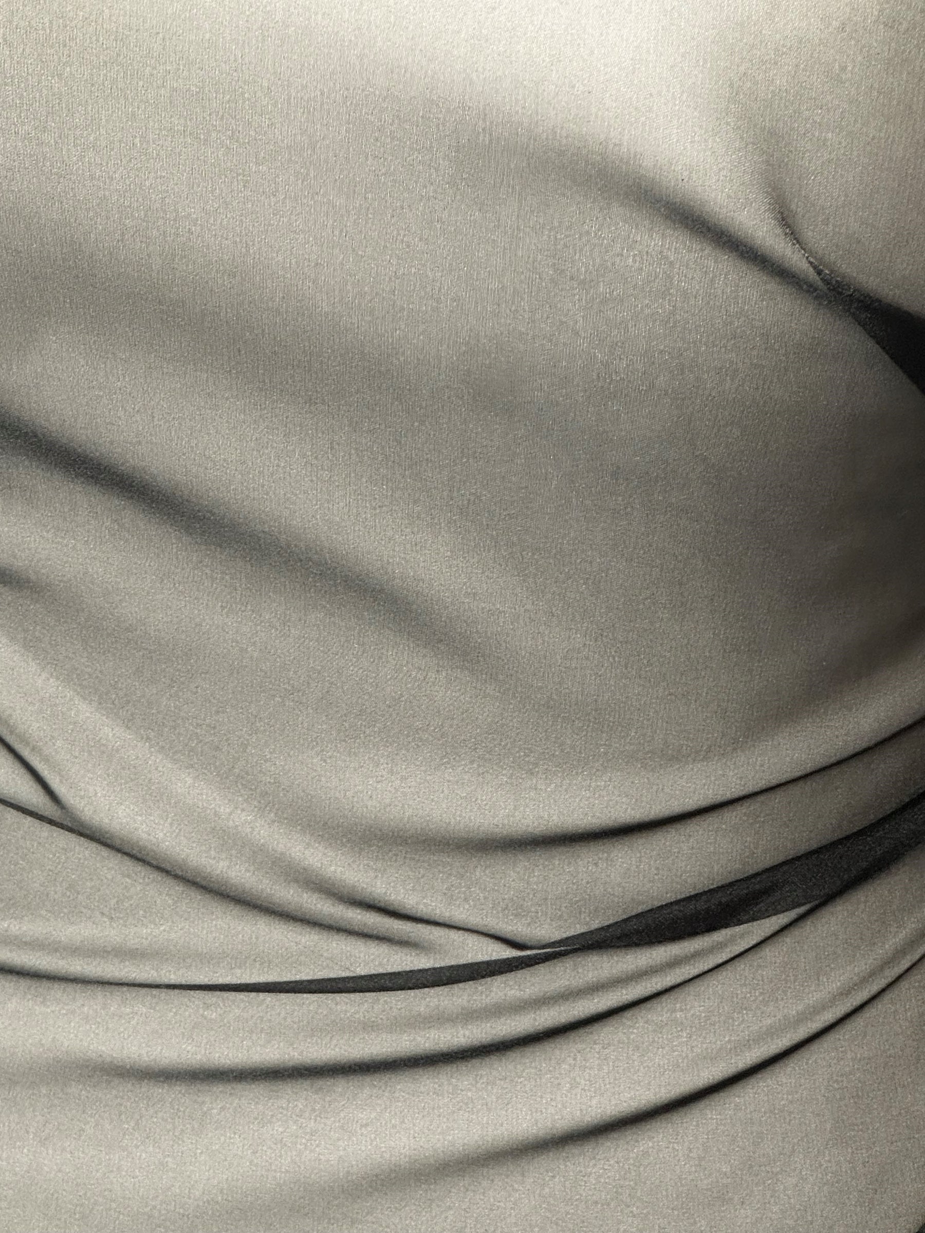 Black Polyester Chiffon - Honesty