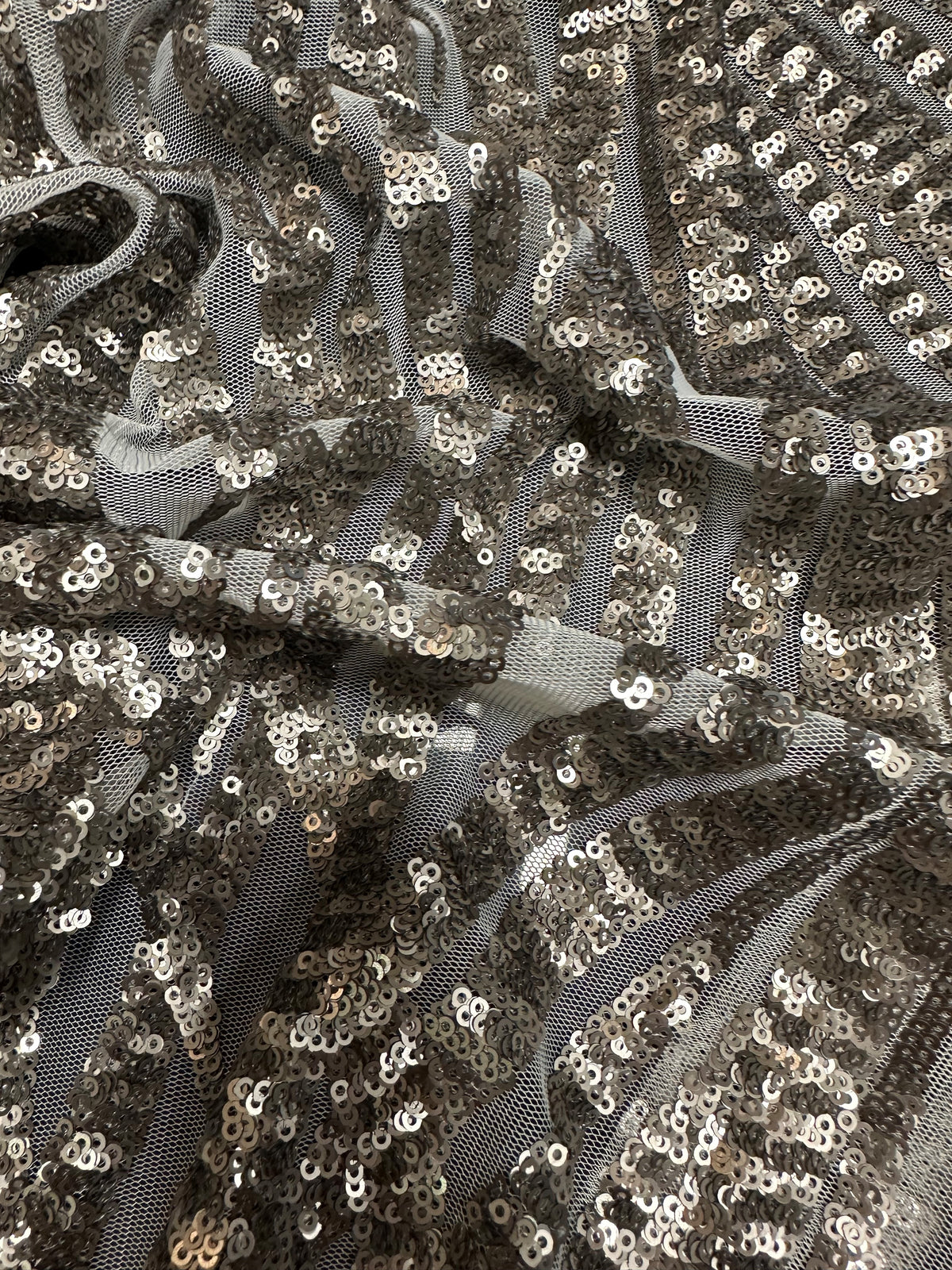 Silver Sequin Tulle - Gori (CF)