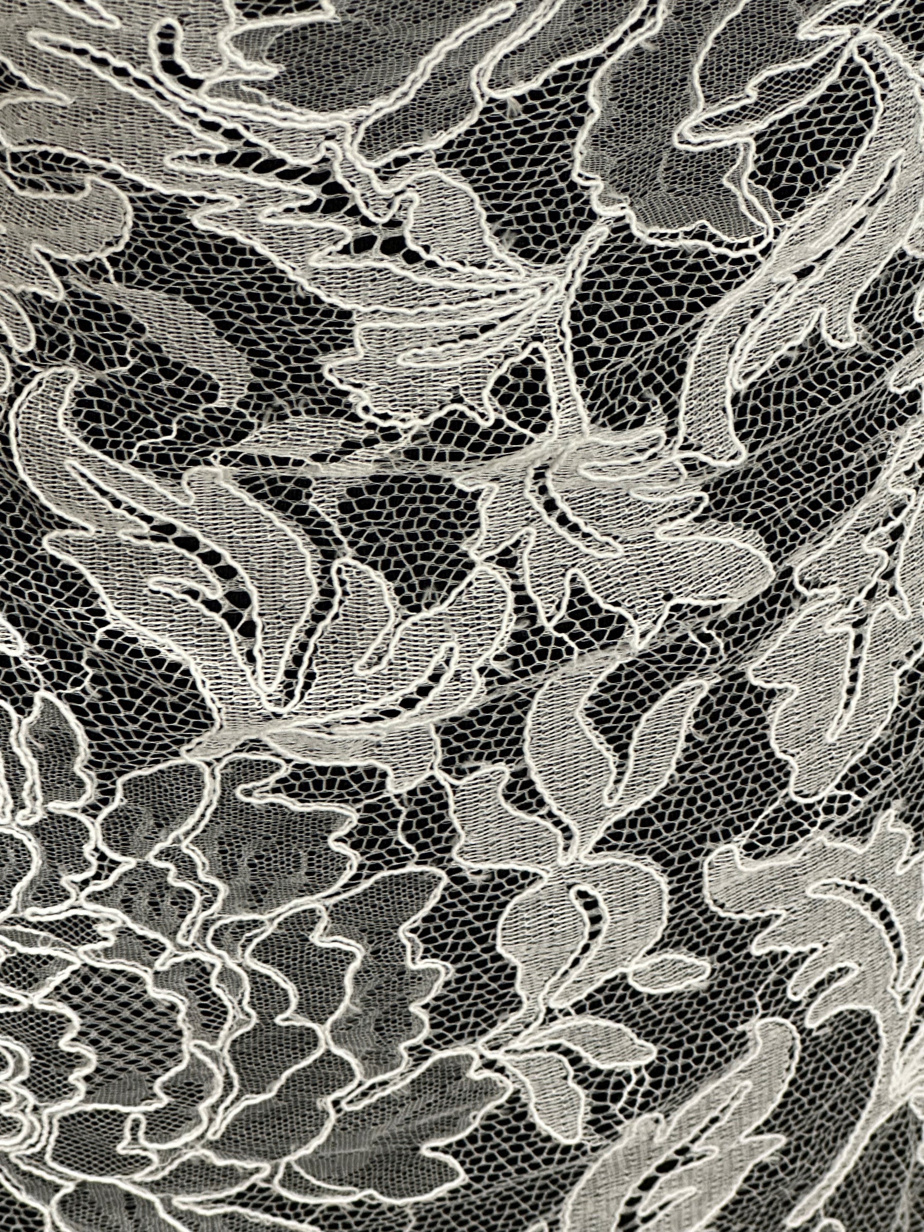 Ivory Corded Chantilly Lace - Terri