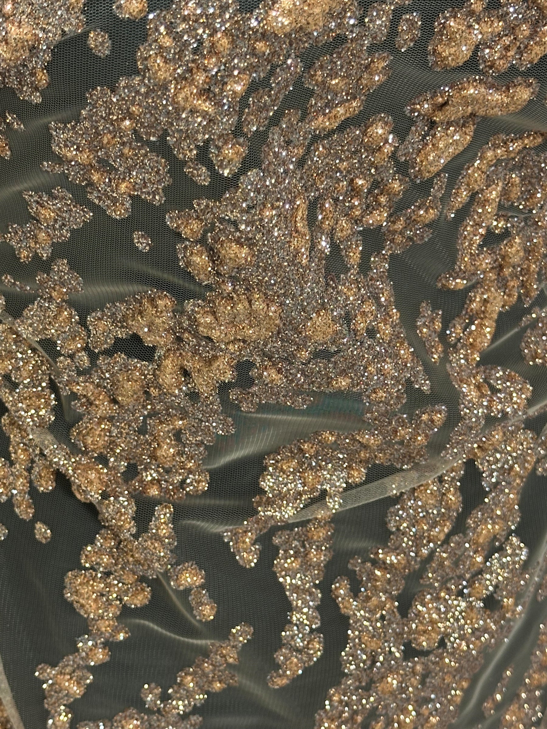 Bronze Glitter Tulle - Colby