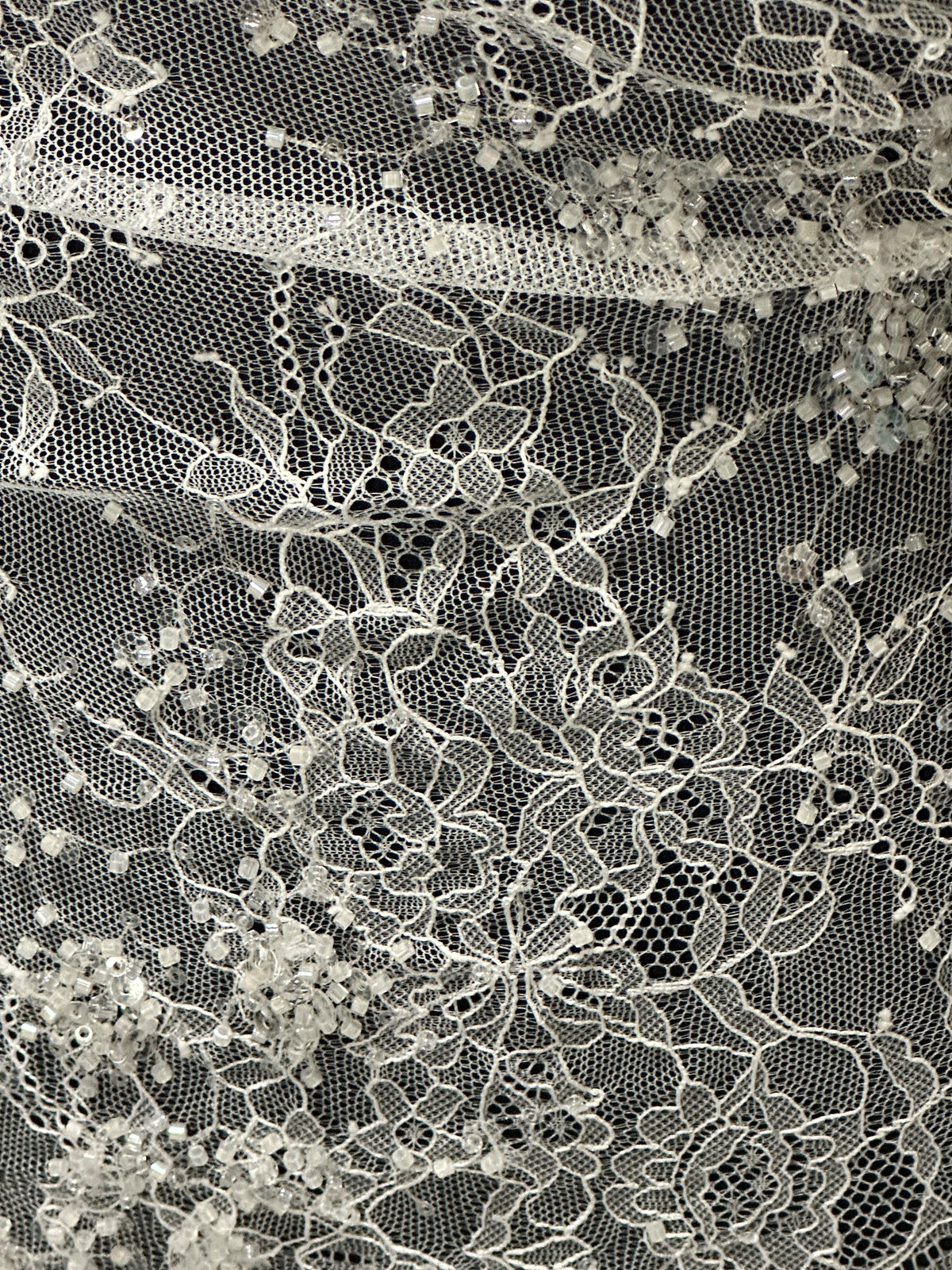 Ivory Corded and Sequin Lace - Fronnie