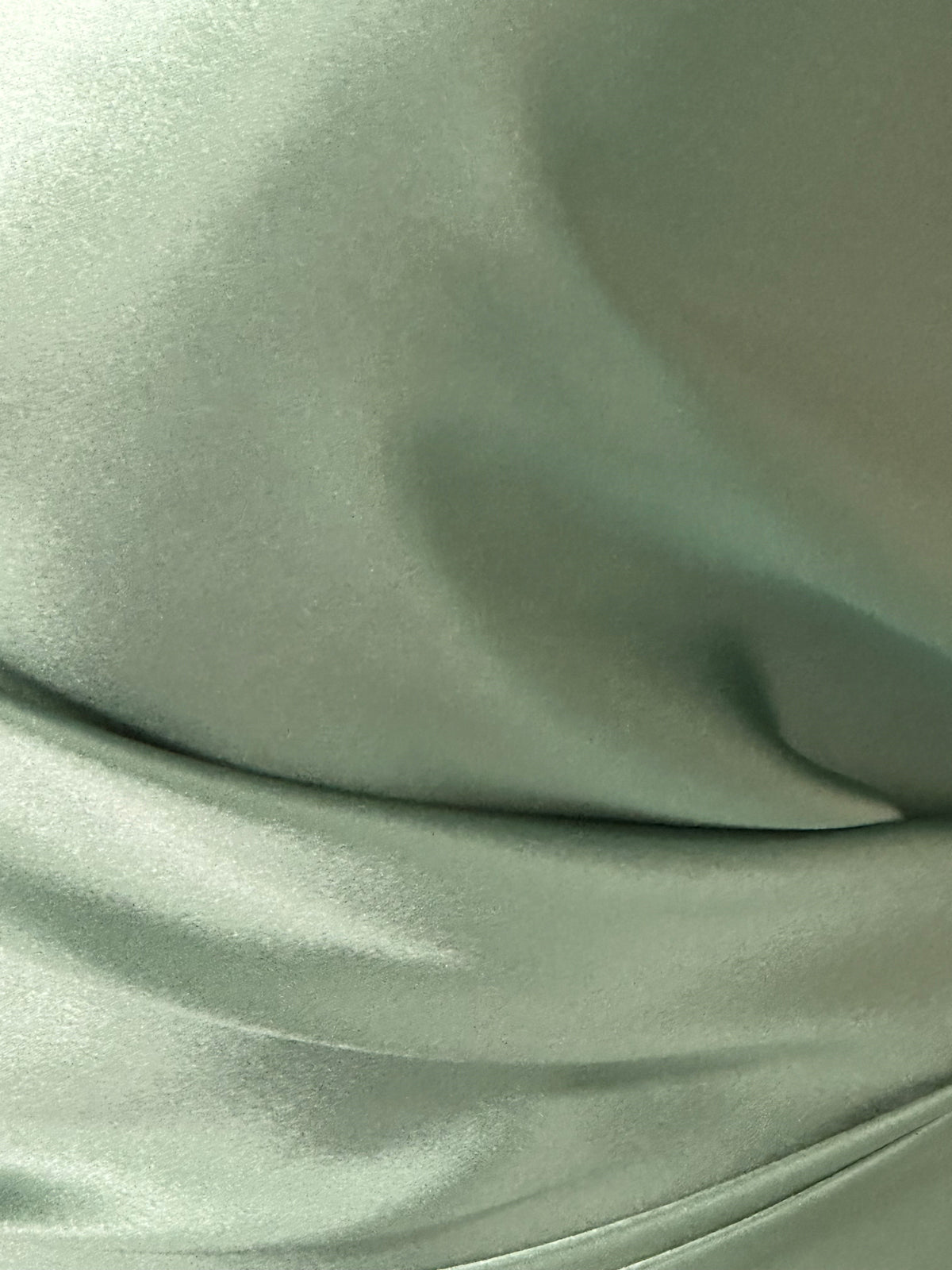 Dark Mint Silk Satin - Magnifique