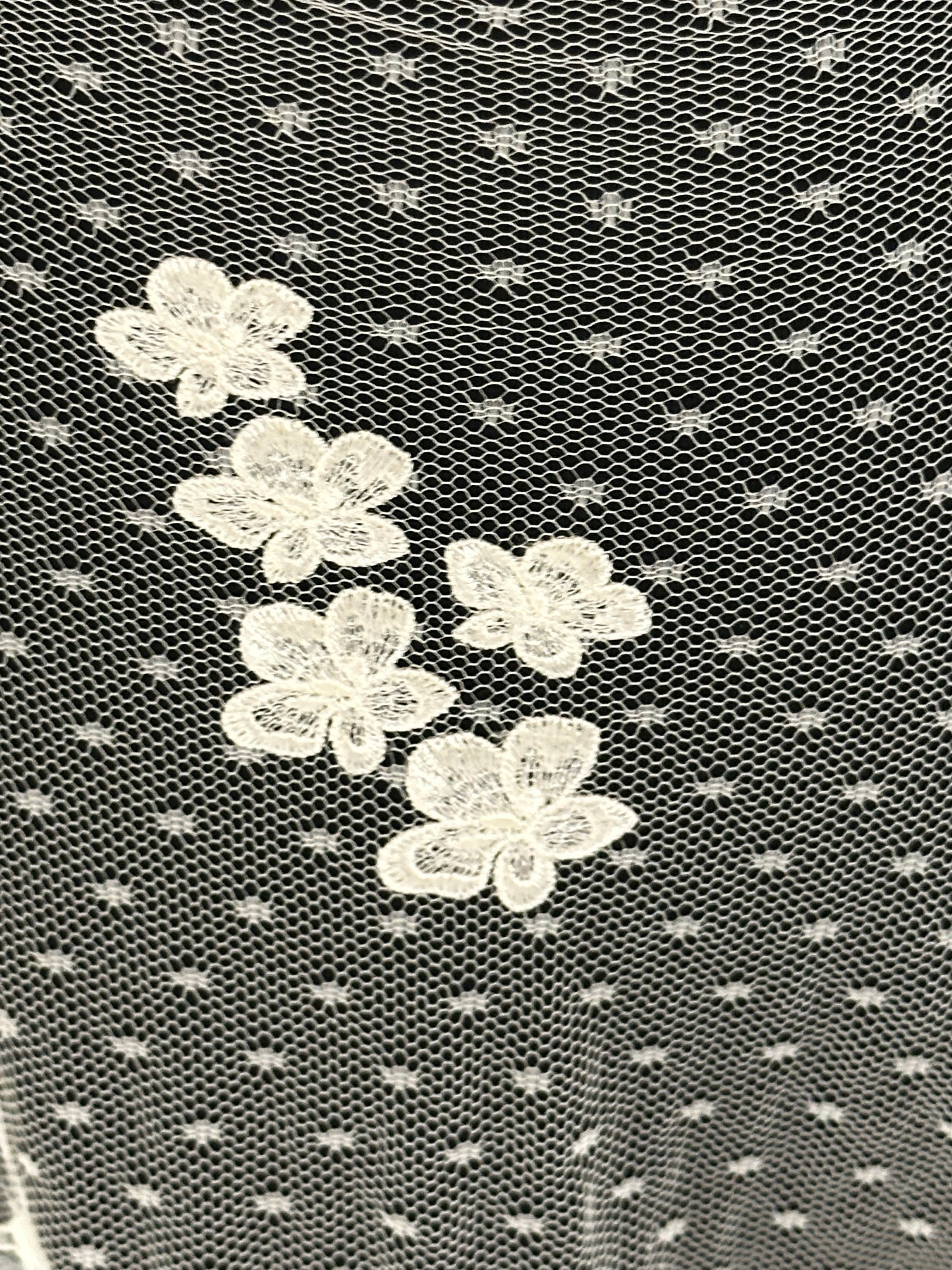 Ivory Italian Embroidered Lace - Landry