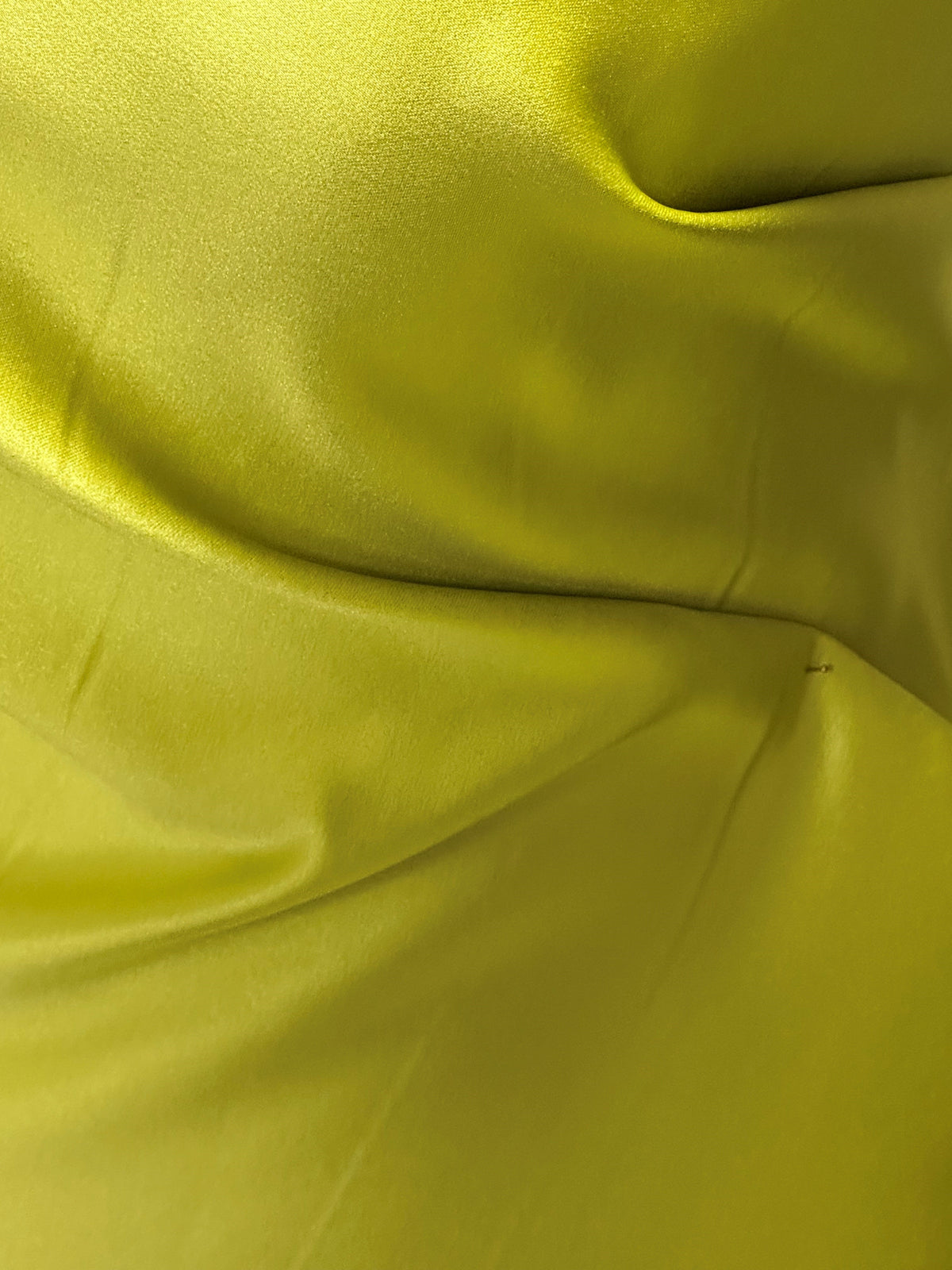Chartreuse Polyester Duchess Satin - Contessa