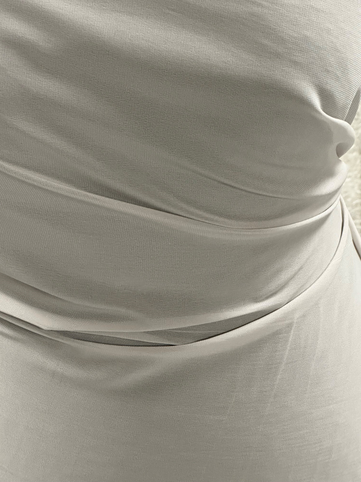 Grey Polyester Chiffon Fabric - Serendipity