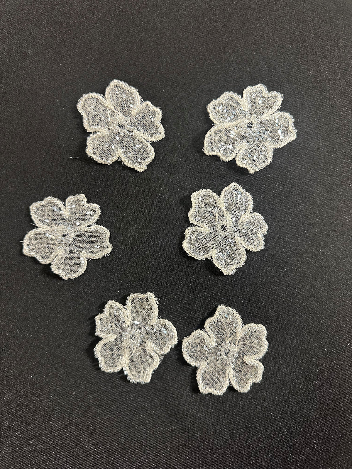 Ivory Beaded Flower - Balsam (Bags of 10)