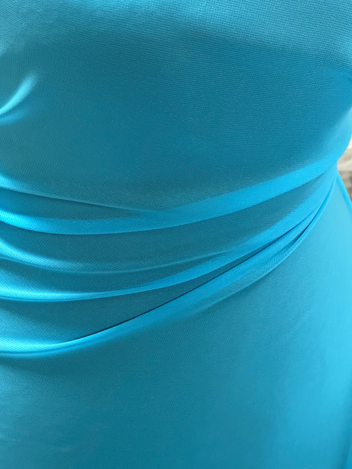 Turquoise Polyester Chiffon - Benevolence