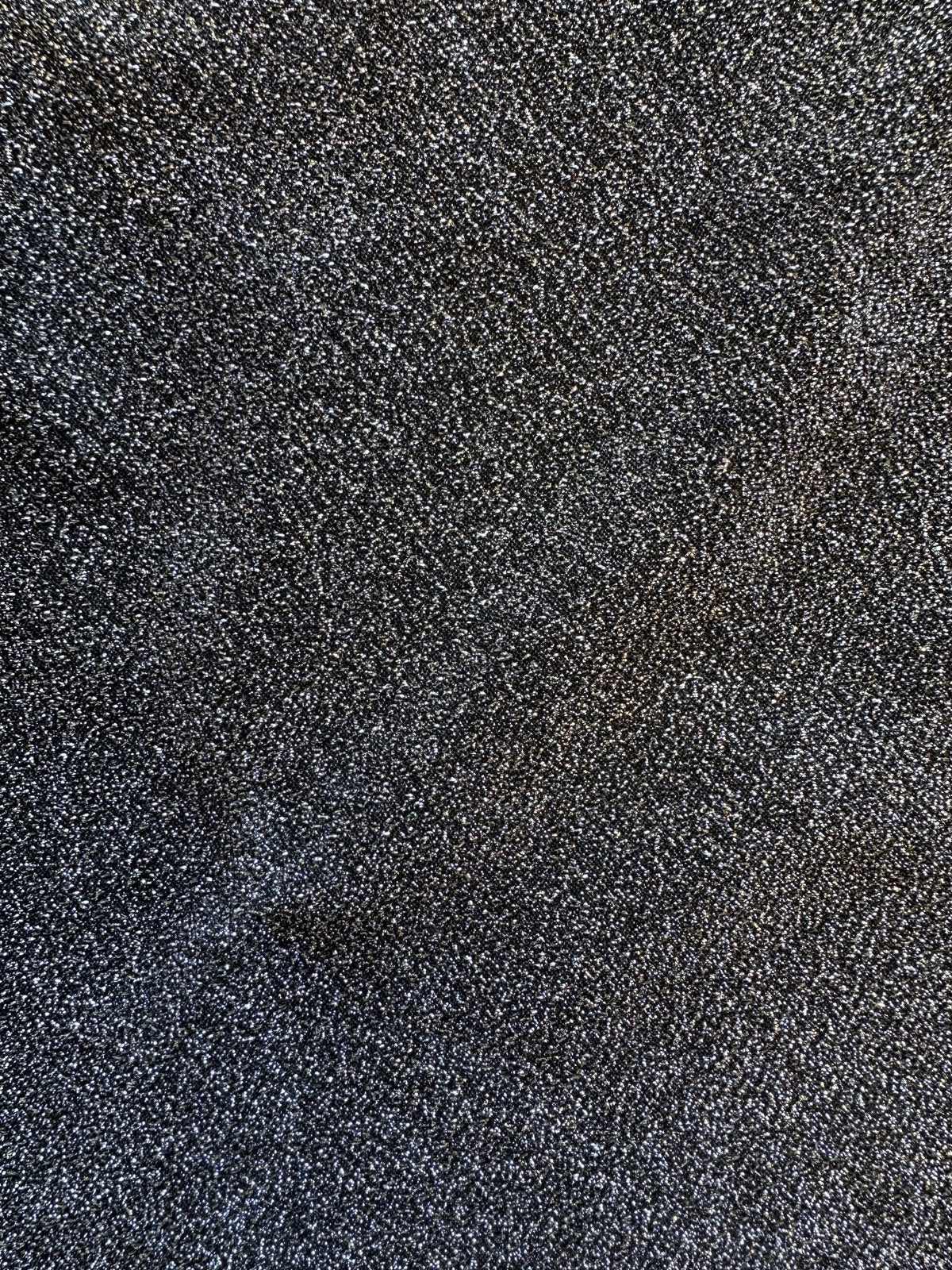 Black Glitter Knit with Silver Glitter - Glitz (CF)
