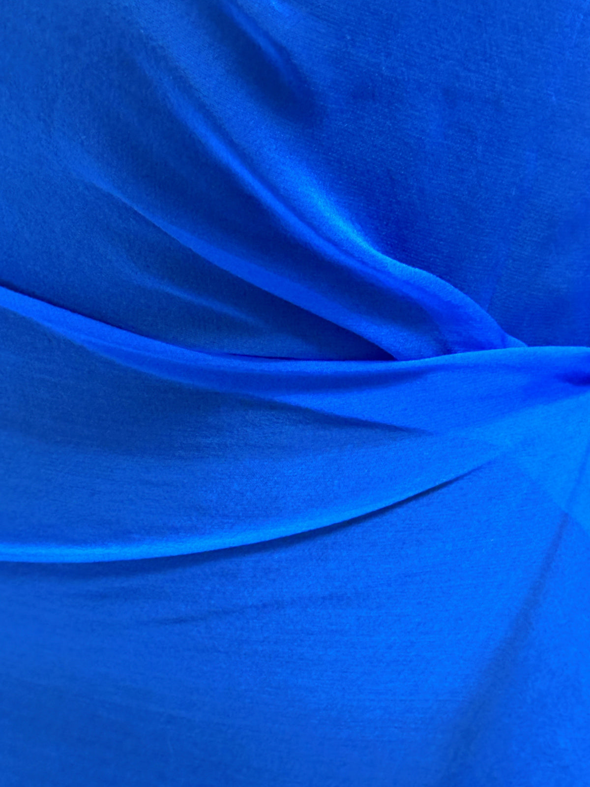 Royal Blue Silk Chiffon - Tempest