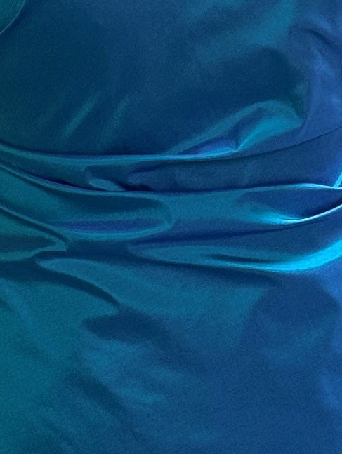 Turquoise Silk Taffeta - Debutante