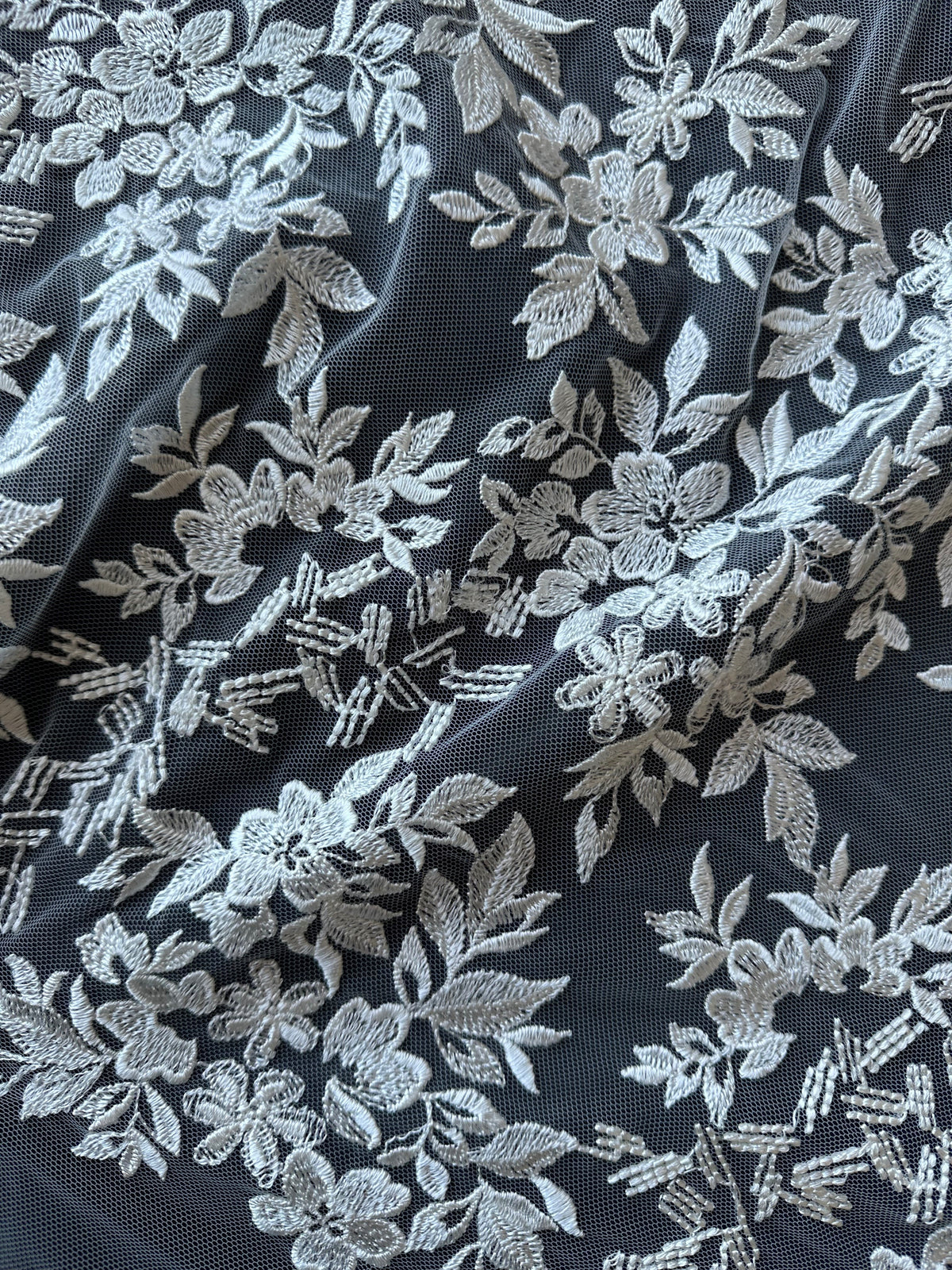 Ivory Embroidery Lace - Nuria