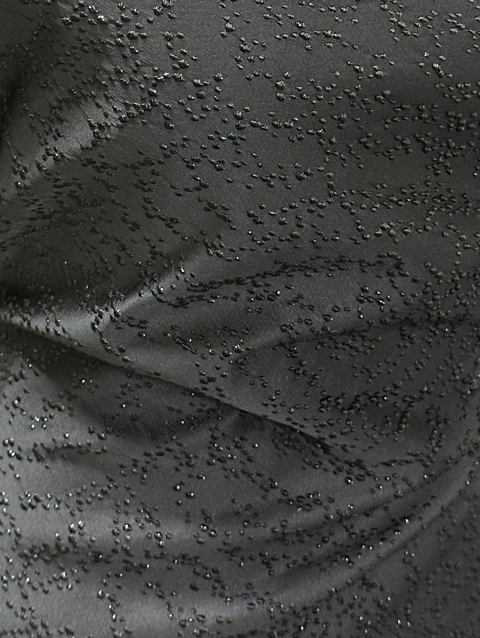 Black Jacquard Spot Fabric – Glee