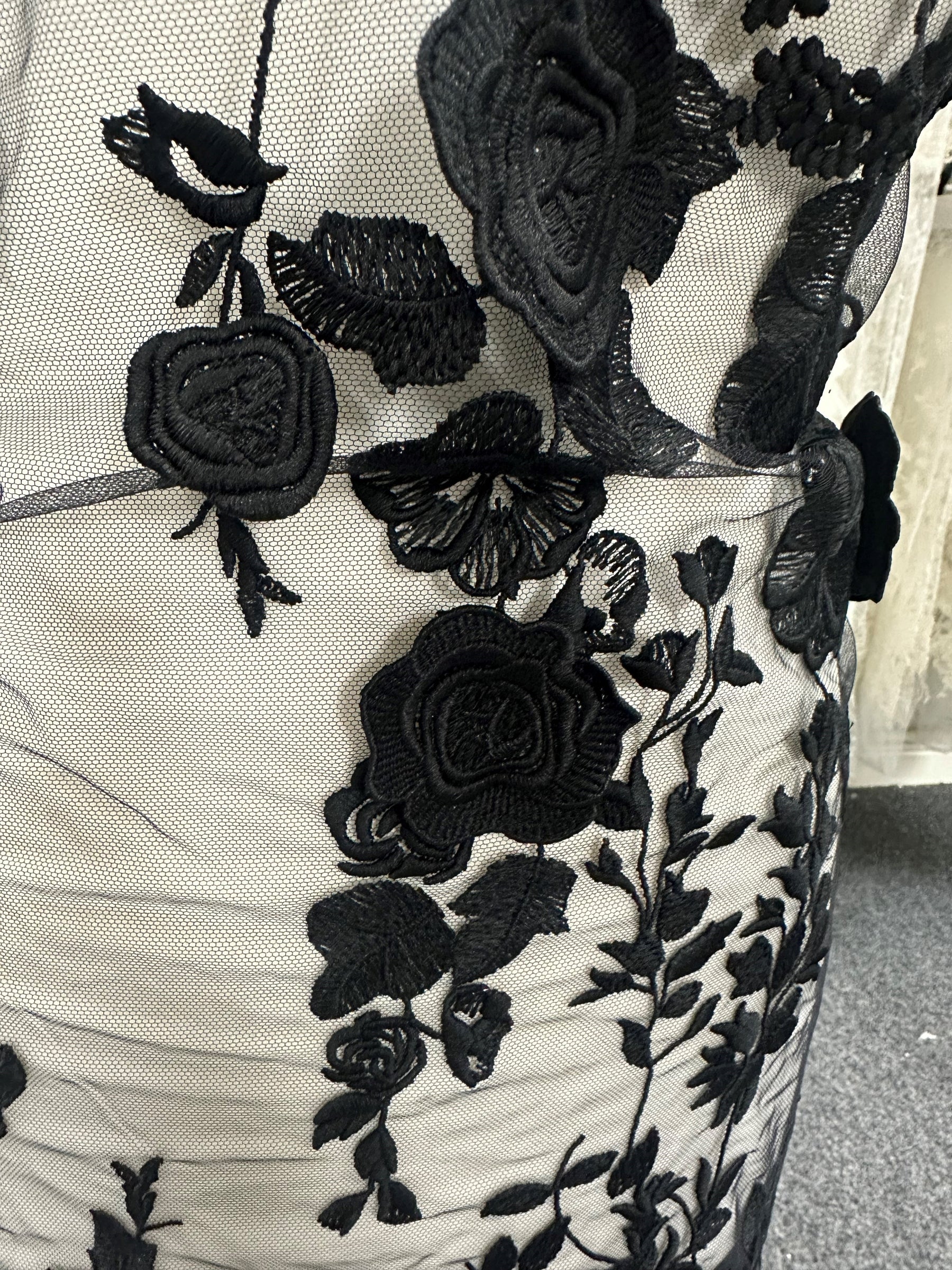Black 3D Lace - Meghan