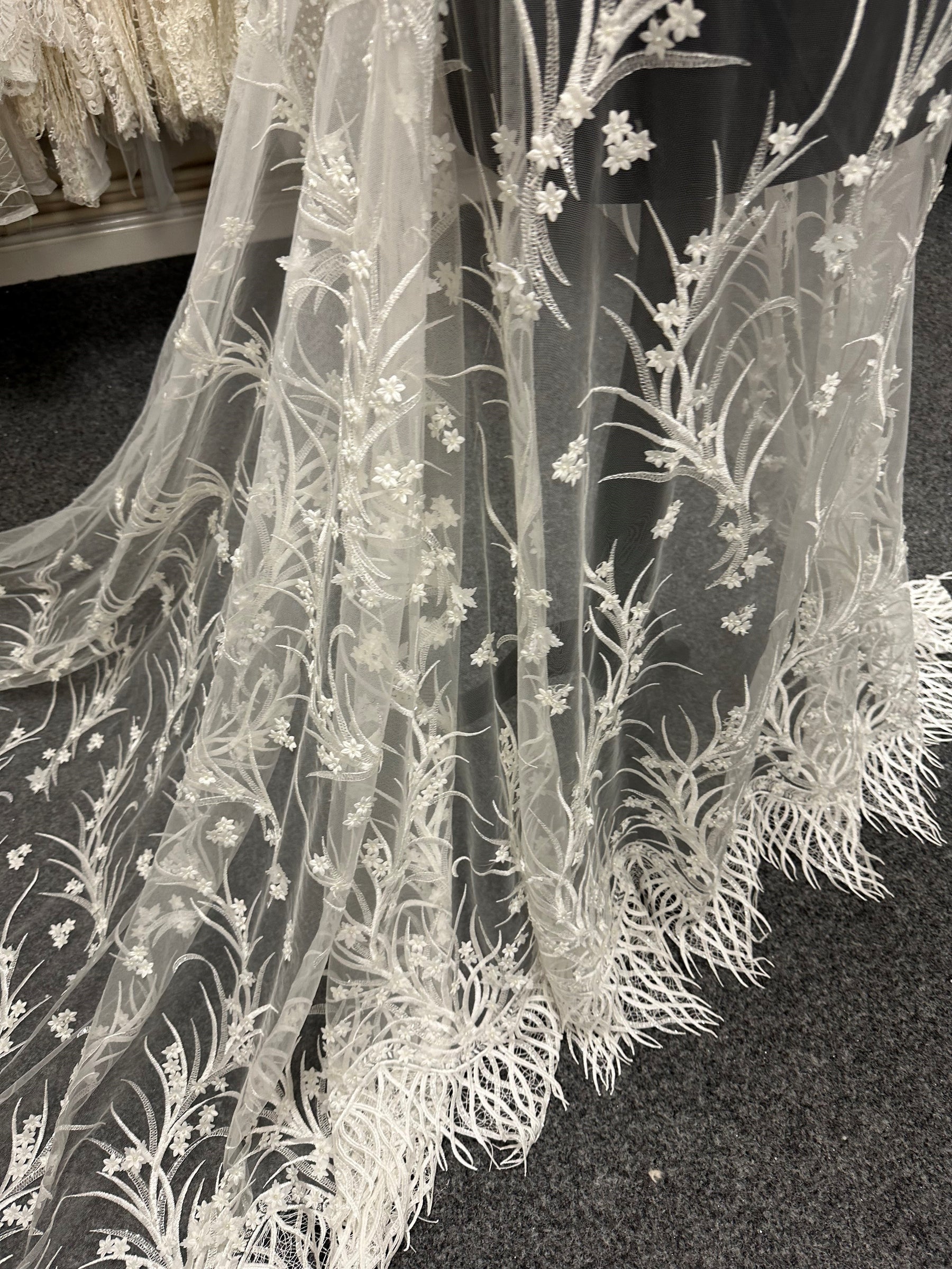 Ivory Embroidered Lace - Sonnet