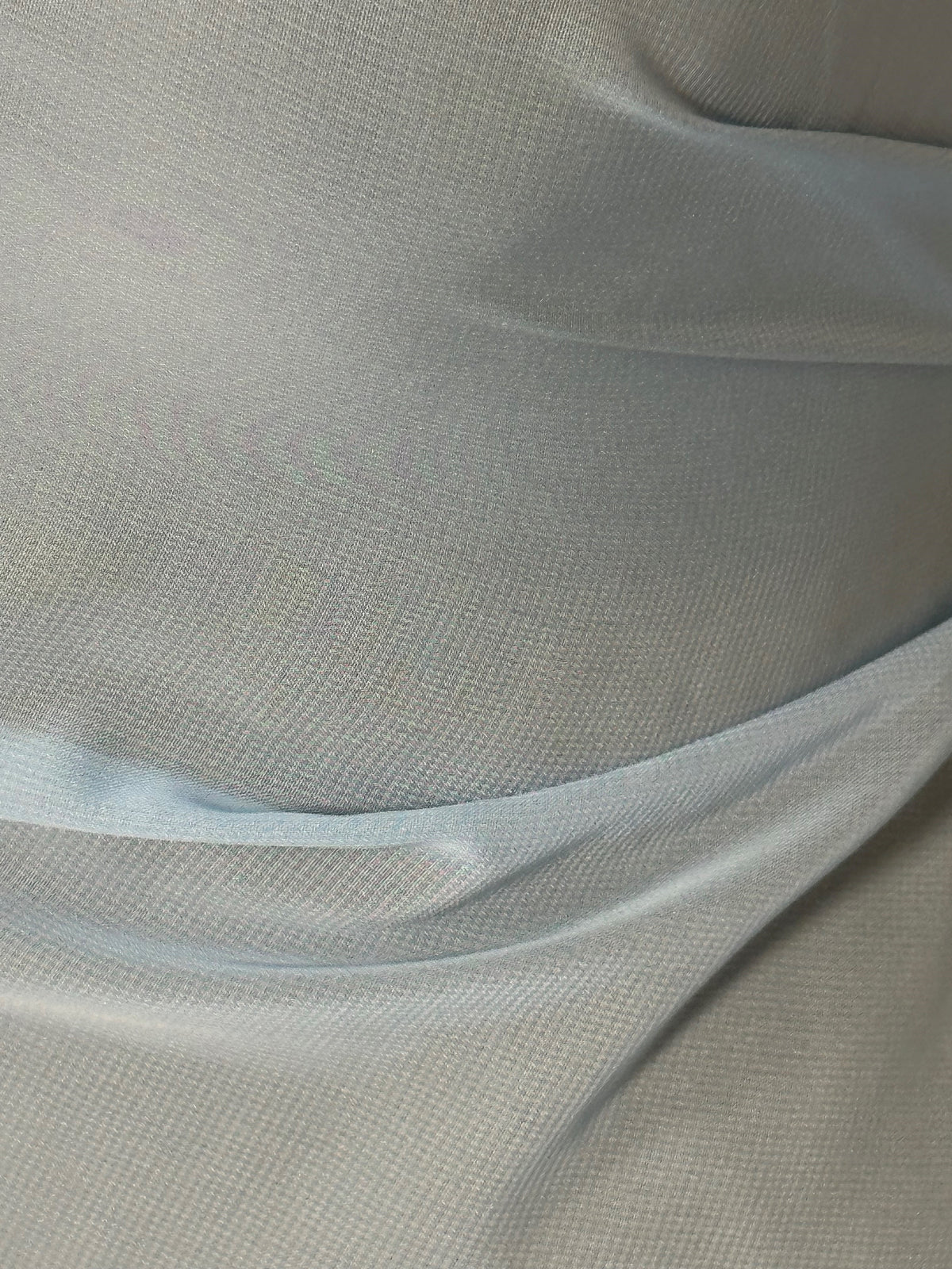 Light Blue Polyester Chiffon - Benevolence