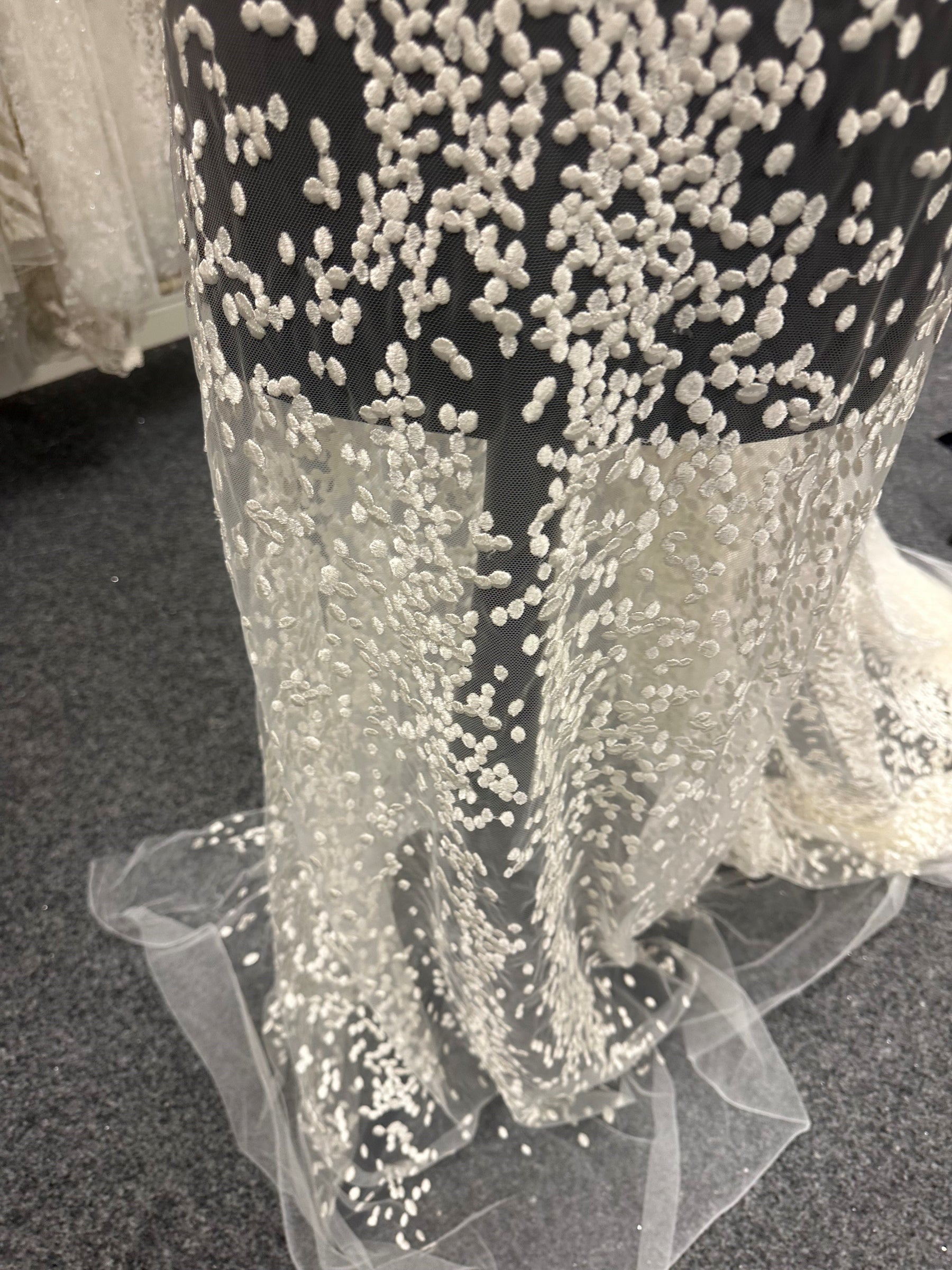 Ivory Embroidered Lace - Gabby