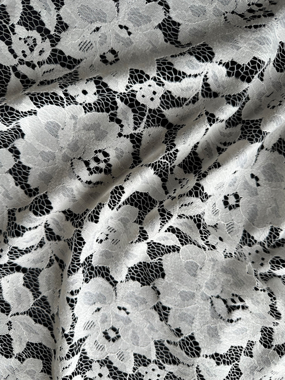 Ivory Raschel Lace - Jenica