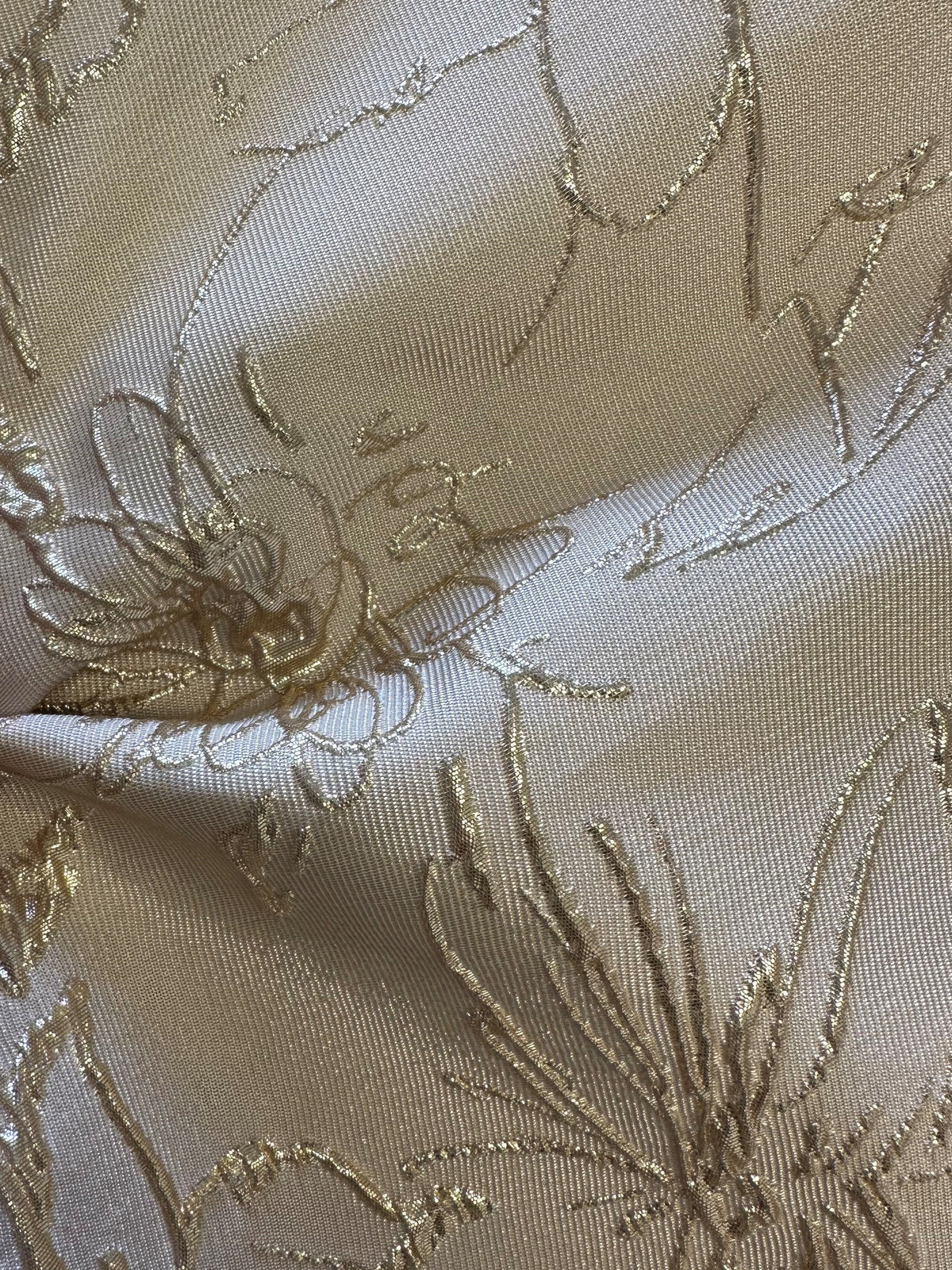 Champagne Jacquard Brocade - Calamity