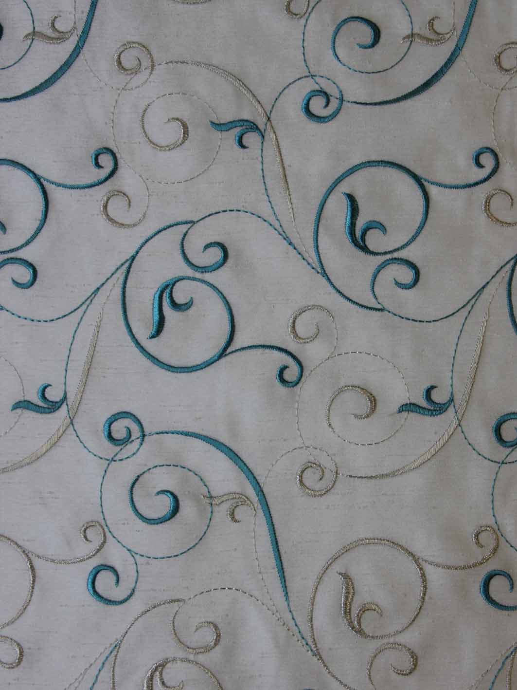 Teal Waistcoat Fabric - Chicago