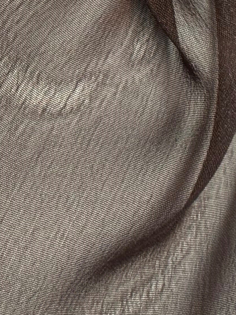 Chocolate Polyester Chiffon - Gemini