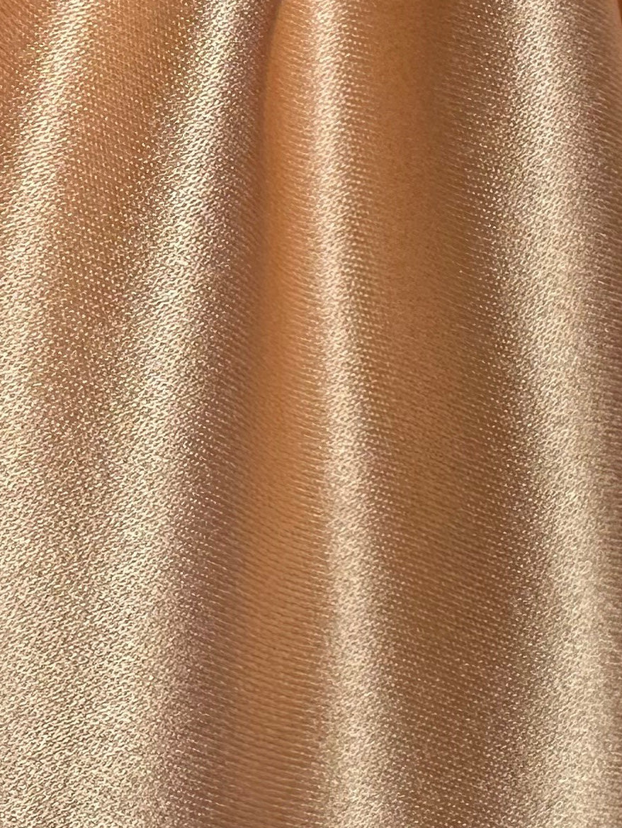Rose Gold Polyester Satin - Classique