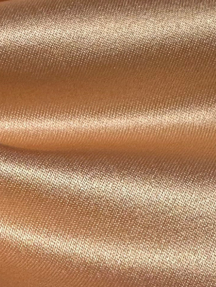 Rose Gold Polyester Satin - Classique