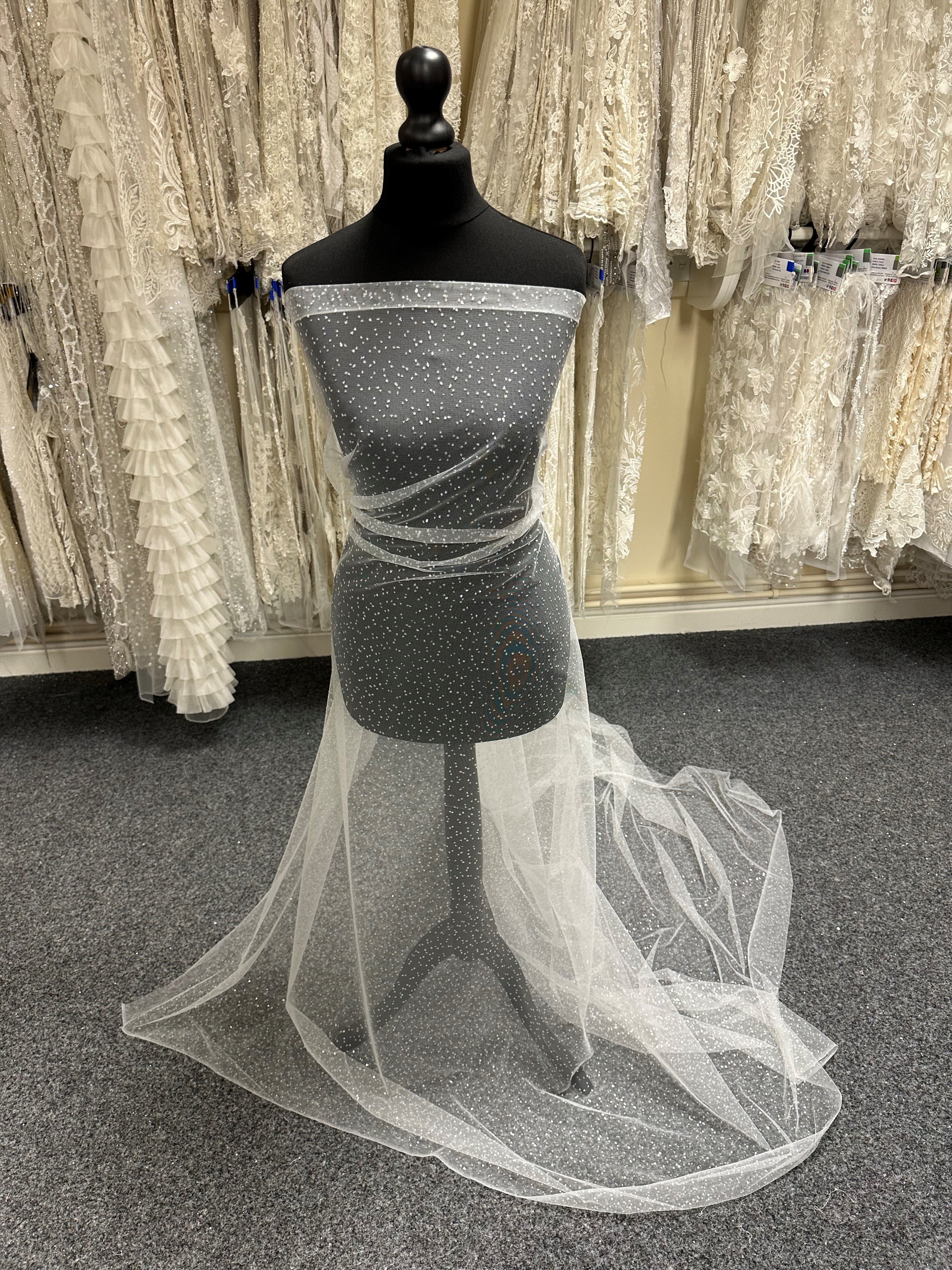 Ivory Glitter Tulle - Mission Ivory Glitter Tulle - Mission
